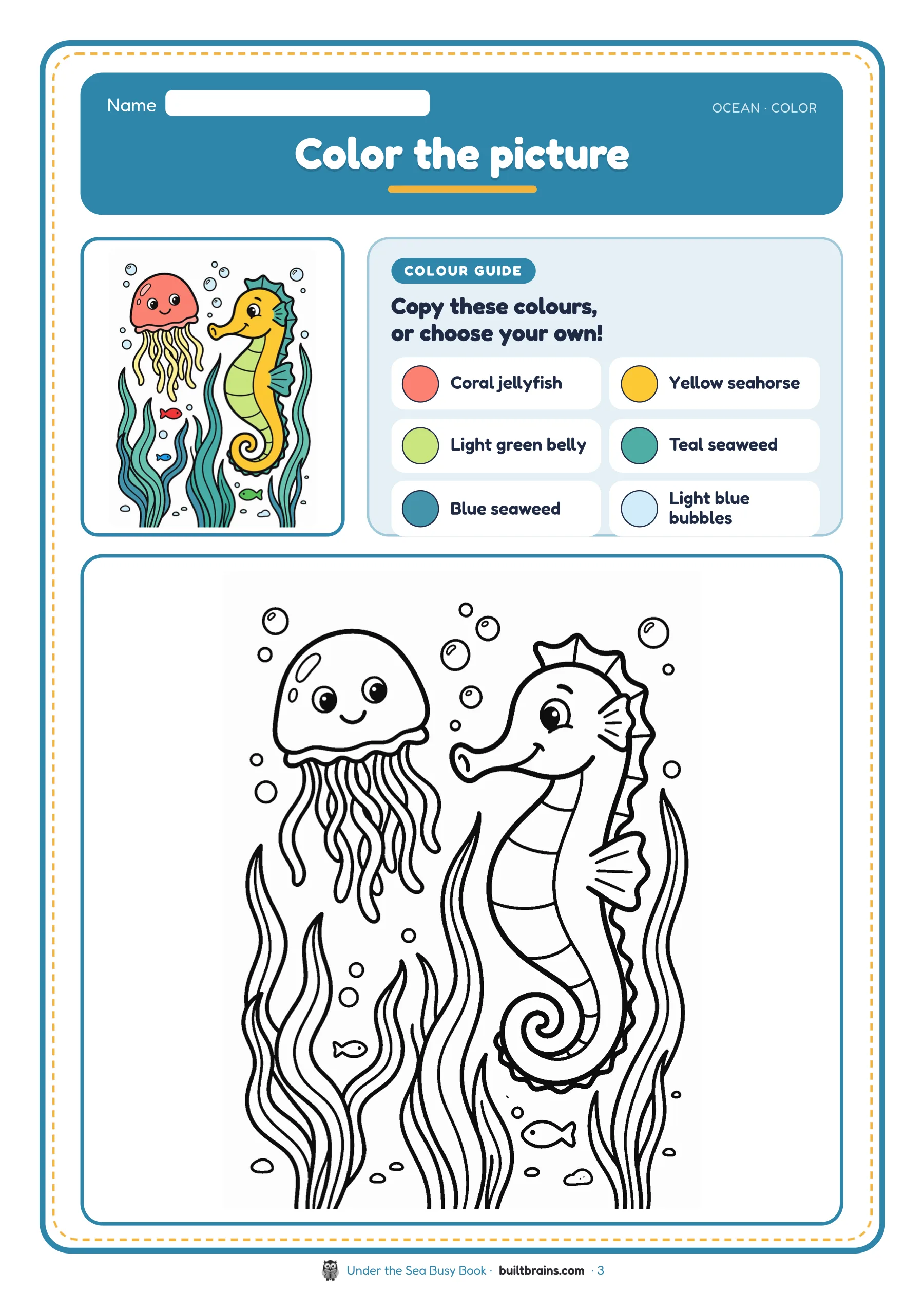 Under the Sea Busy Book — page preview 1
