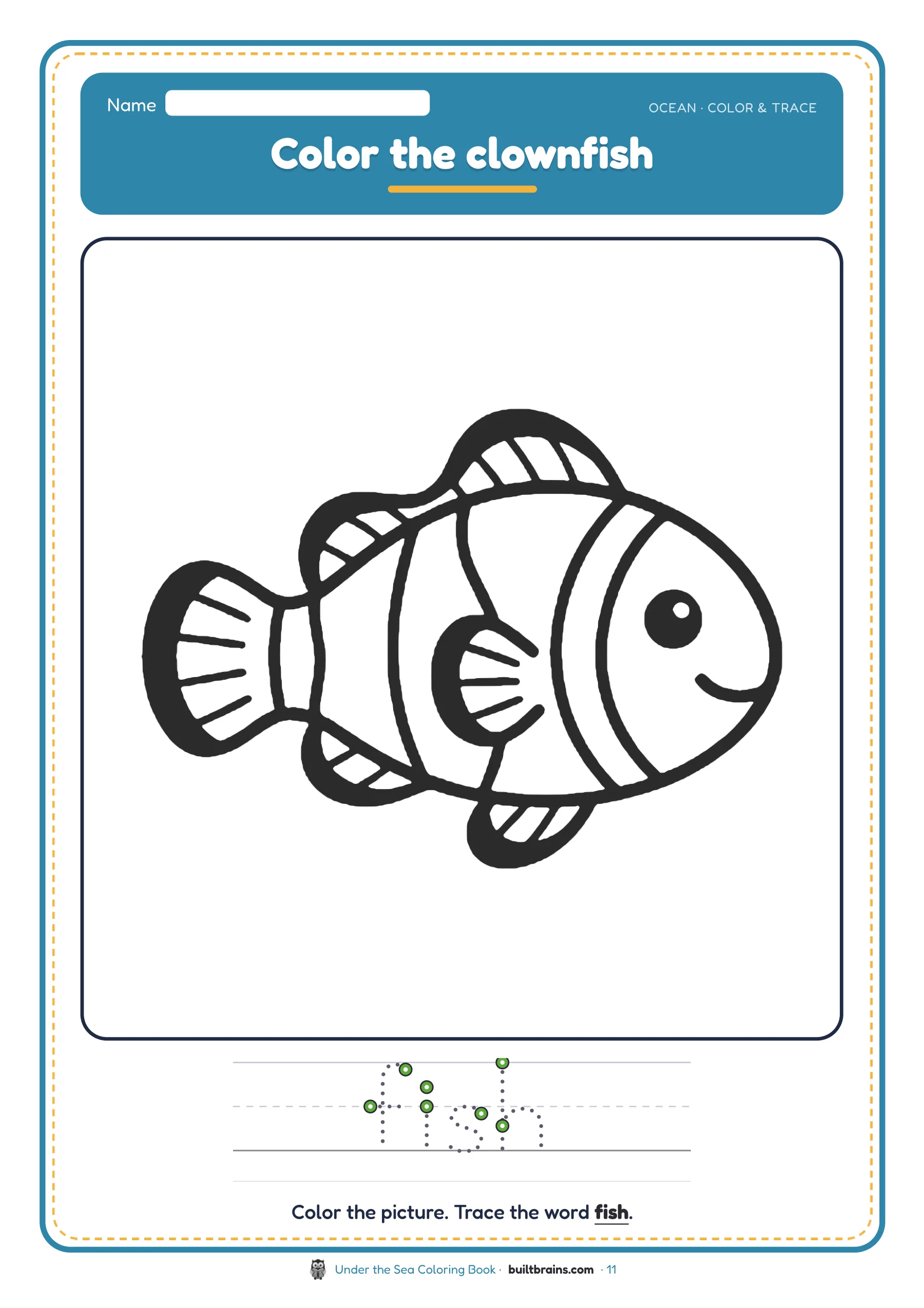 Under the Sea Coloring Book — page preview 6