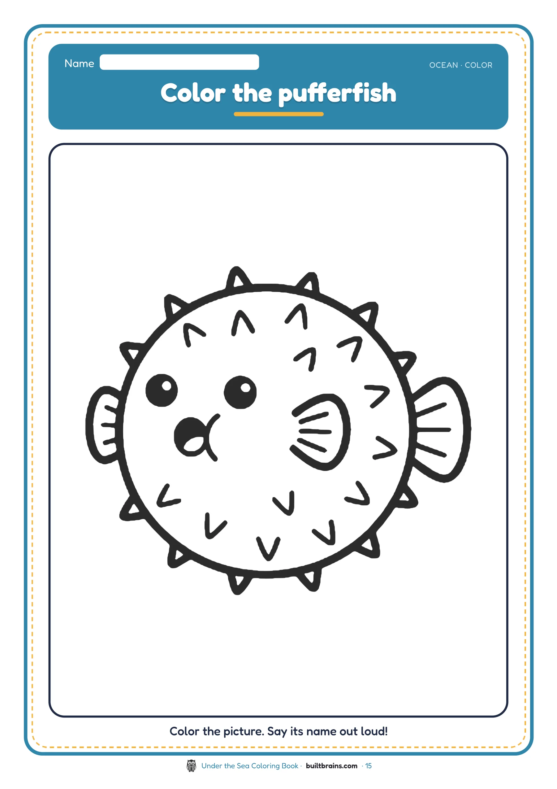 Under the Sea Coloring Book — page preview 8