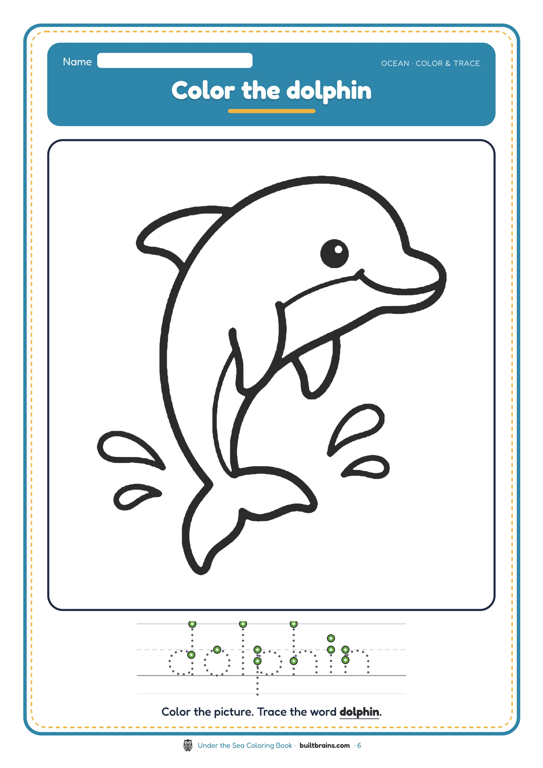 Under the Sea Coloring Book — page preview 3
