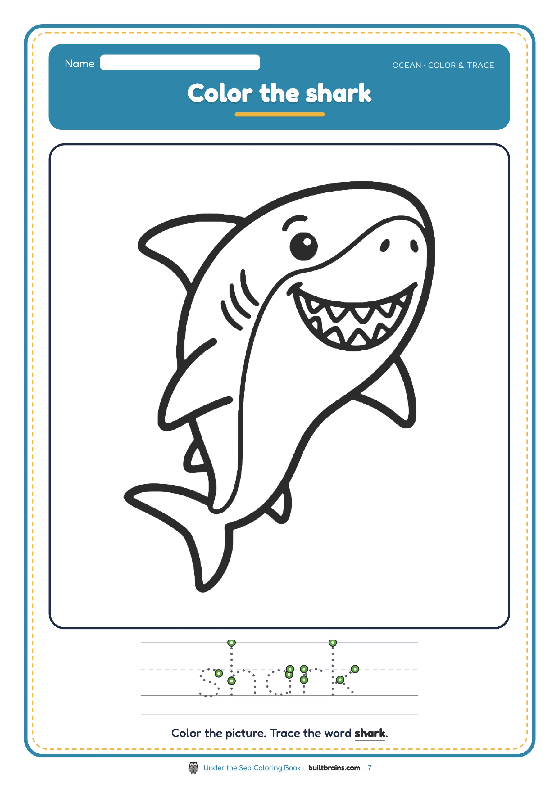 Under the Sea Coloring Book — page preview 4