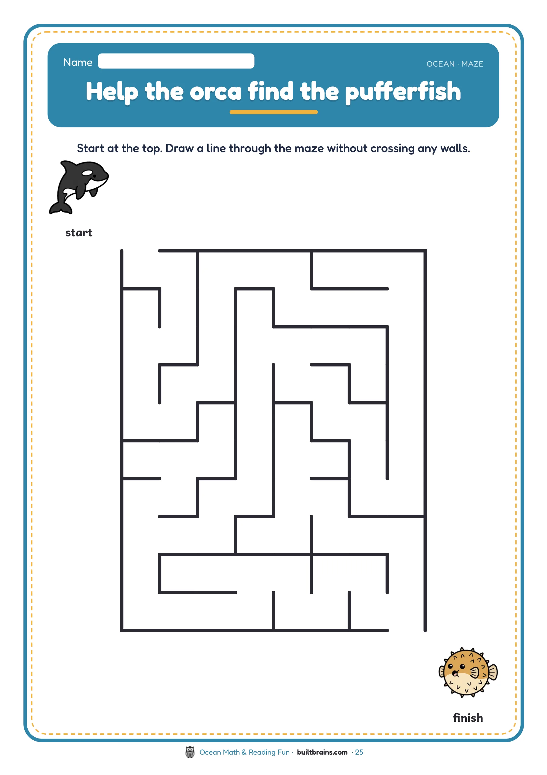 Ocean Math & Reading Fun — page preview 8