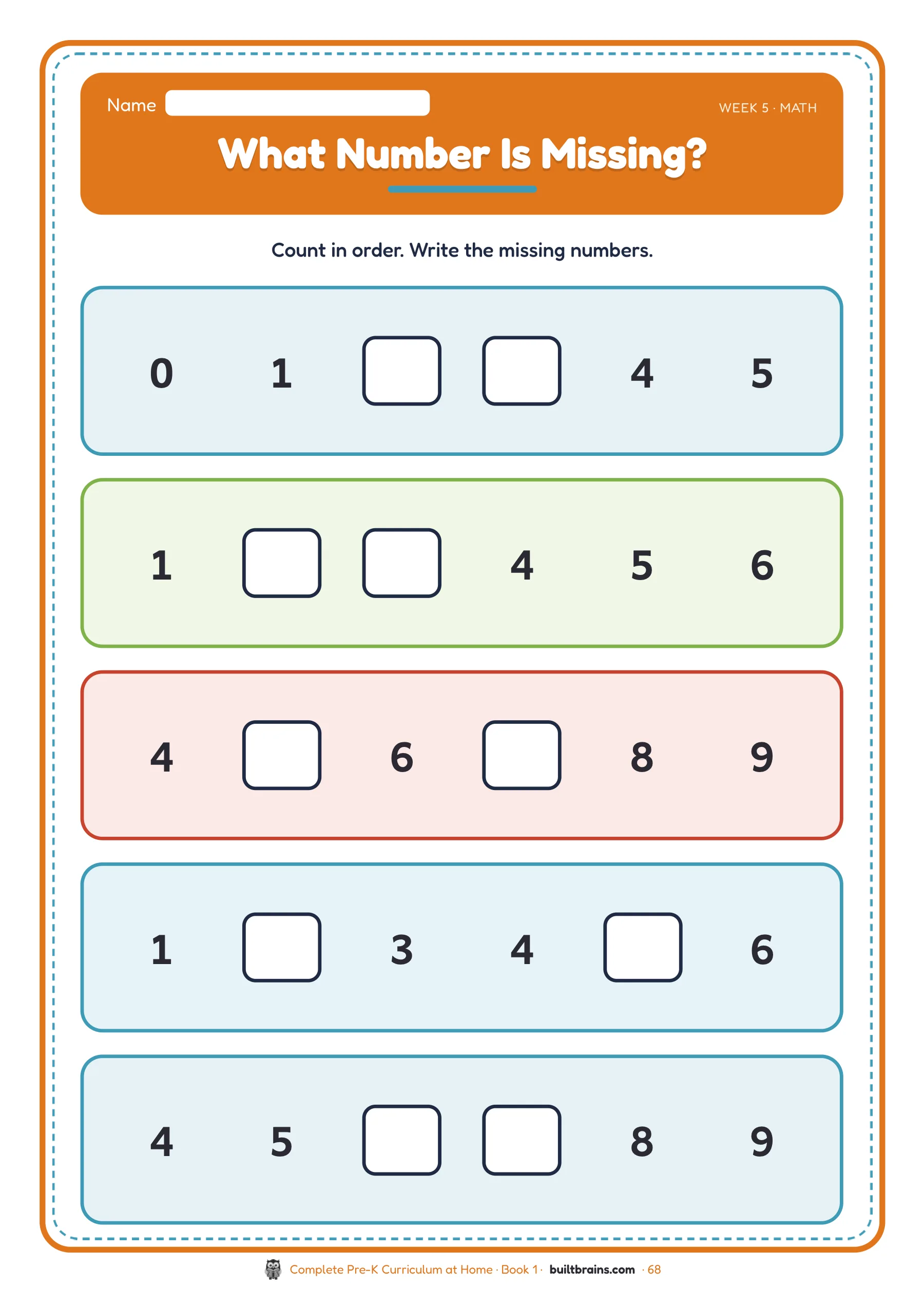 Complete Pre-K Curriculum at Home — page preview 5