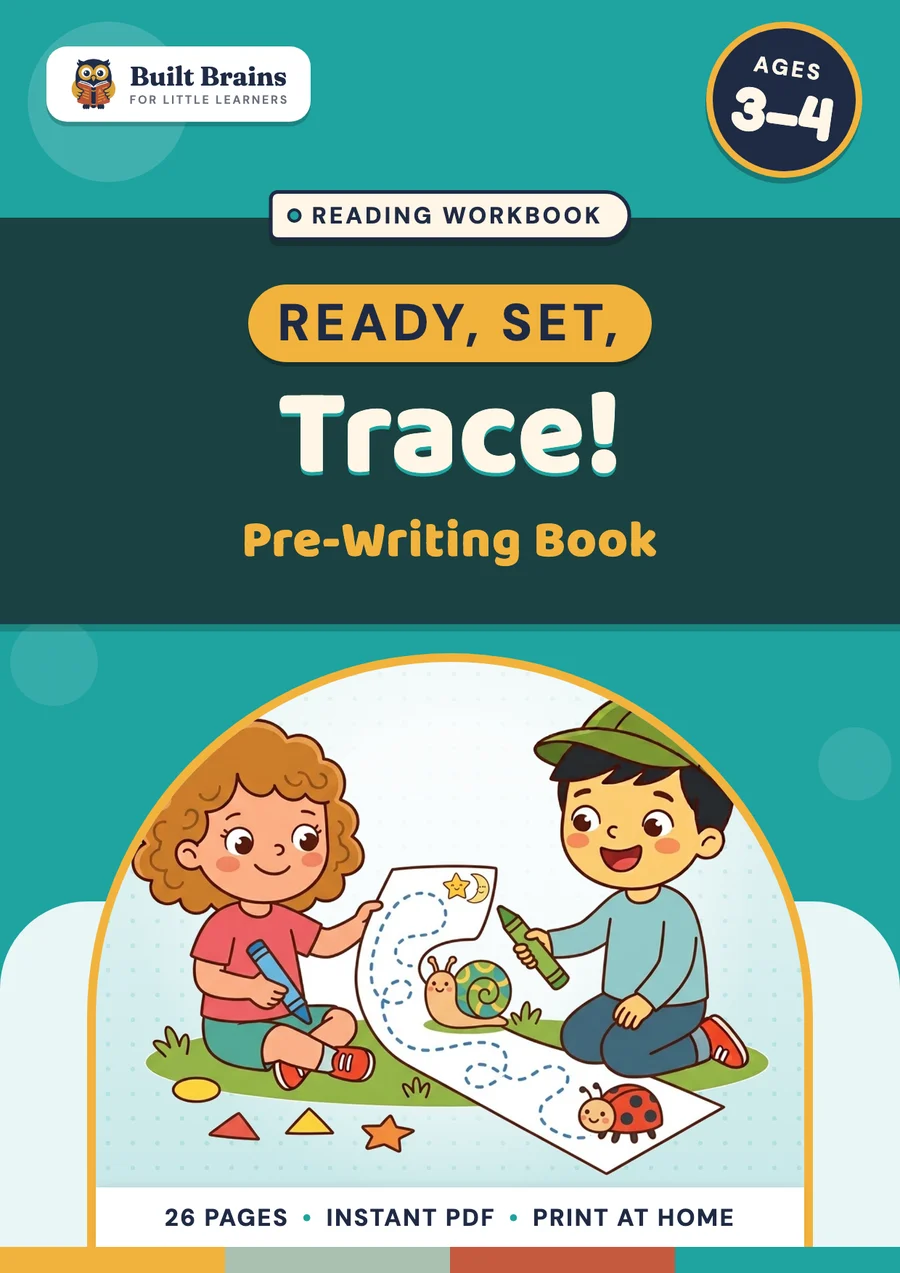 Ready, Set, Trace! Pre-Writing Book