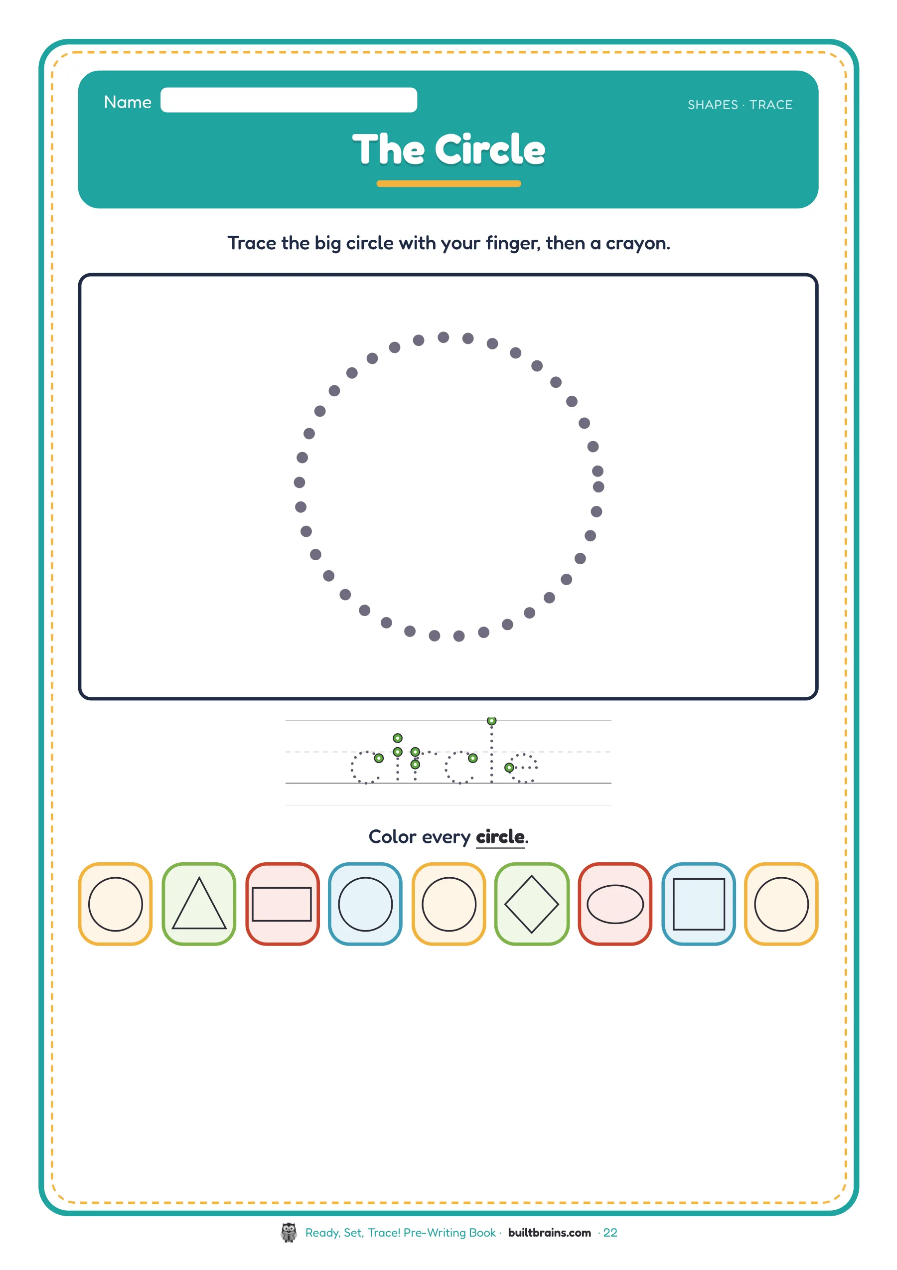 Ready, Set, Trace! Pre-Writing Book — page preview 8