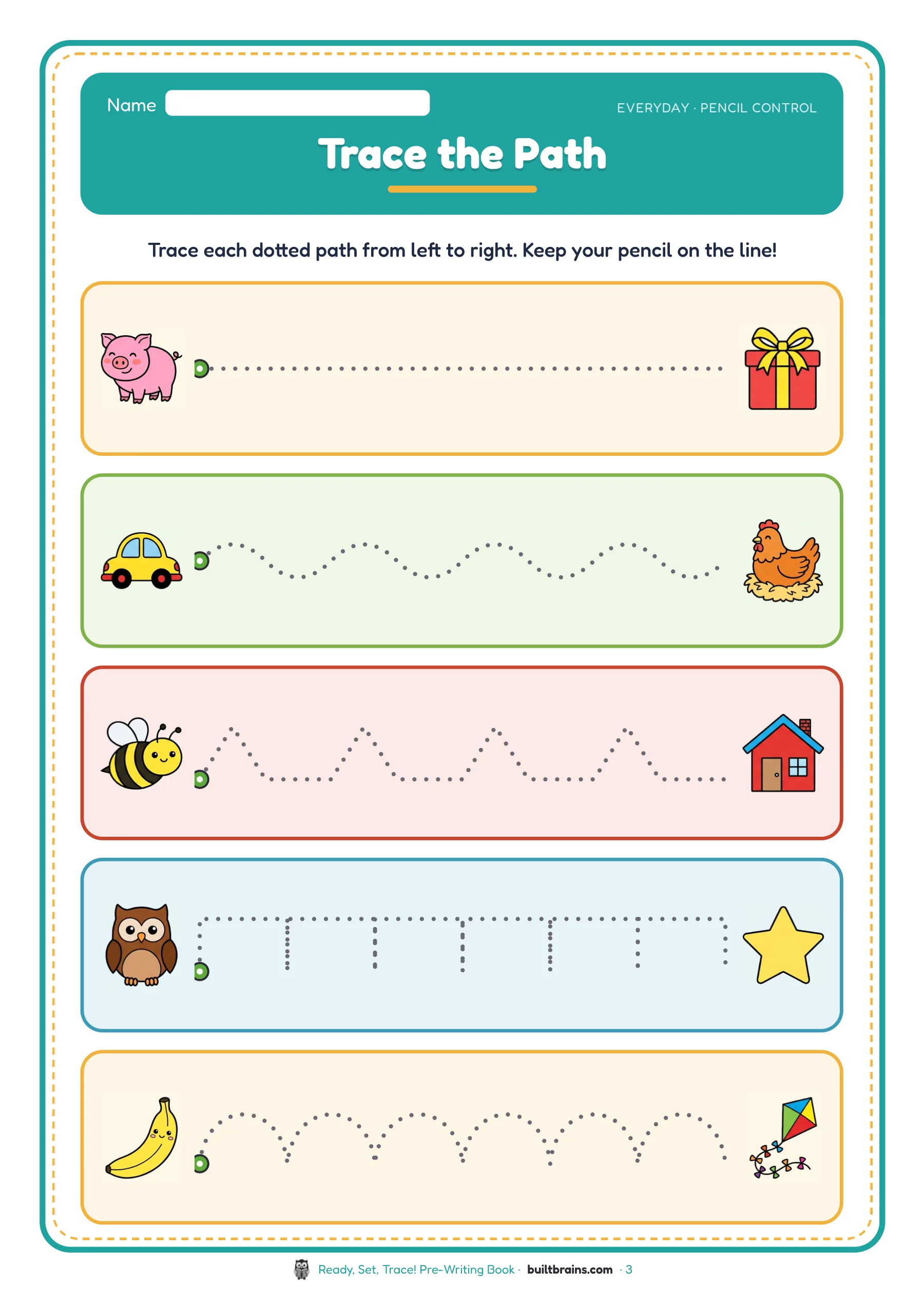 Ready, Set, Trace! Pre-Writing Book — page preview 1