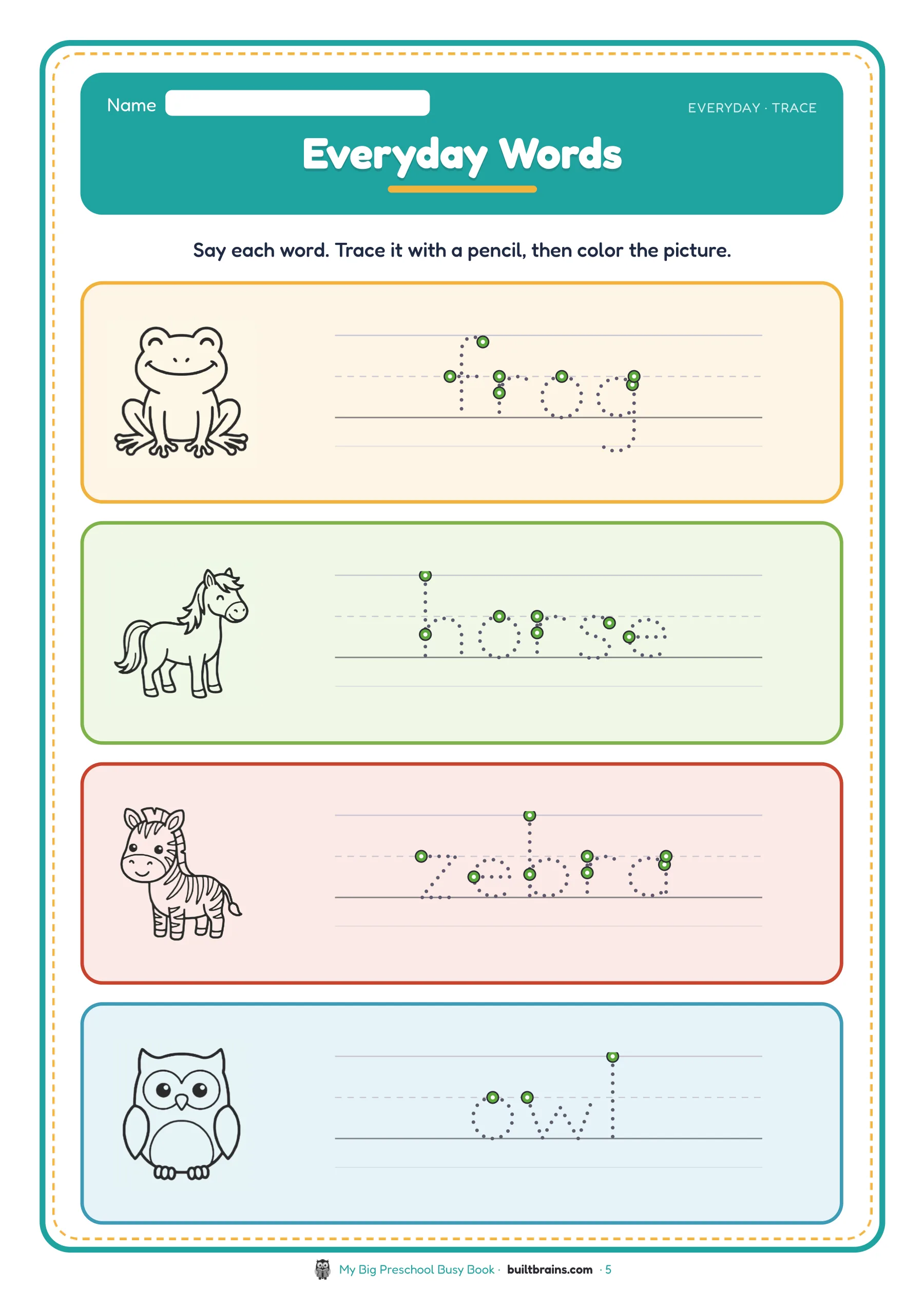 My Big Preschool Busy Book — page preview 2