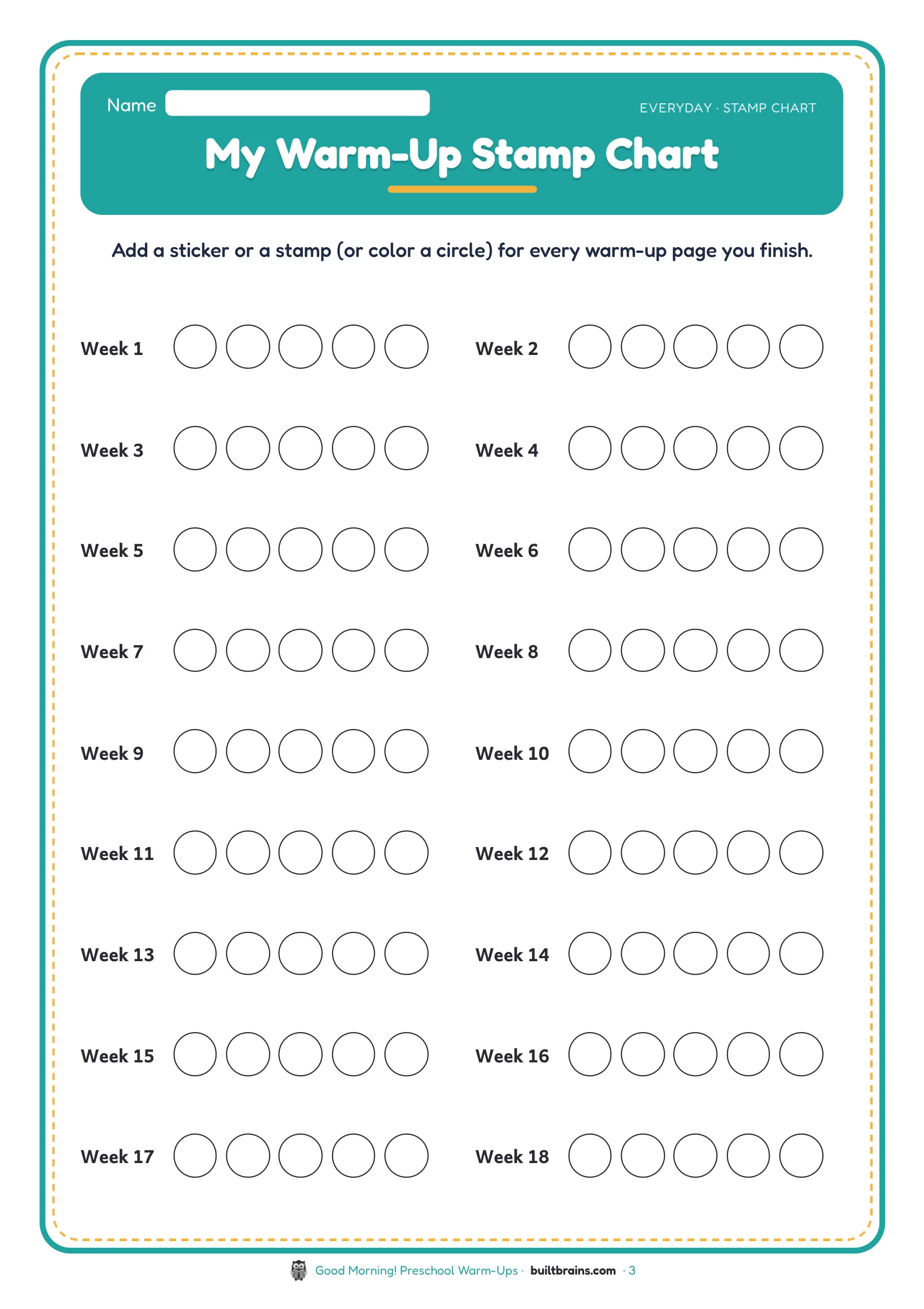 Good Morning! Preschool Warm-Ups — page preview 1