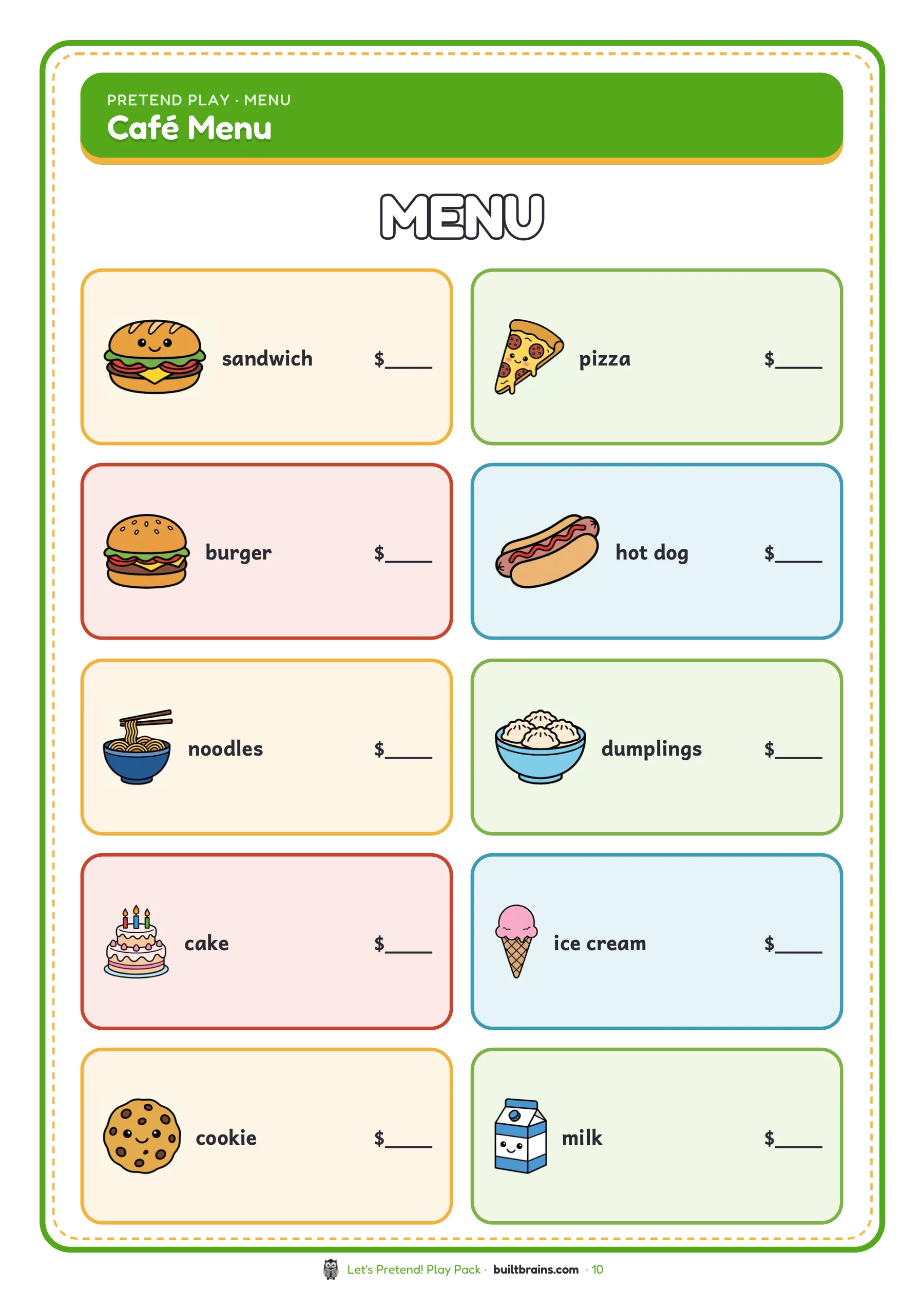 Let's Pretend! Play Pack — page preview 5