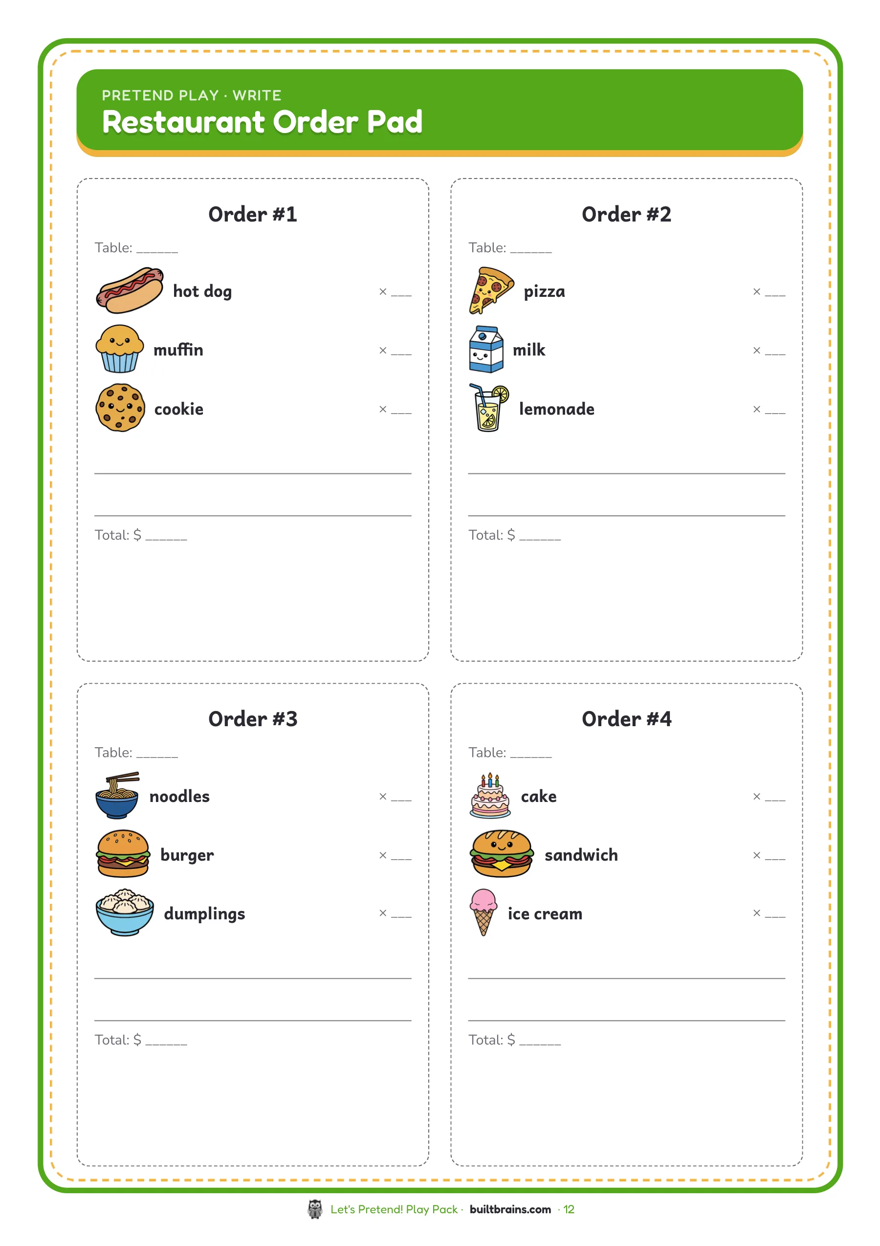 Let's Pretend! Play Pack — page preview 6