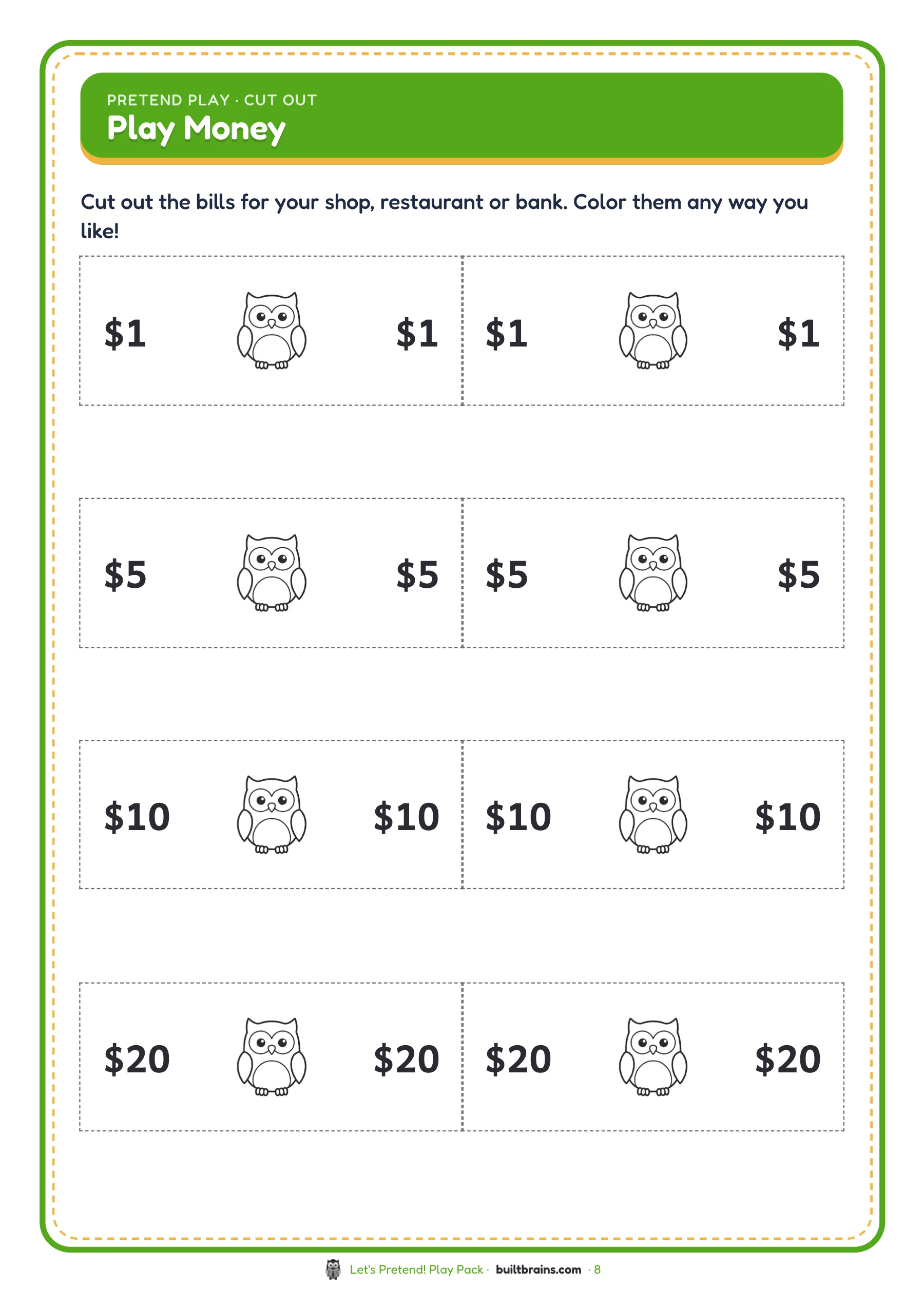 Let's Pretend! Play Pack — page preview 4