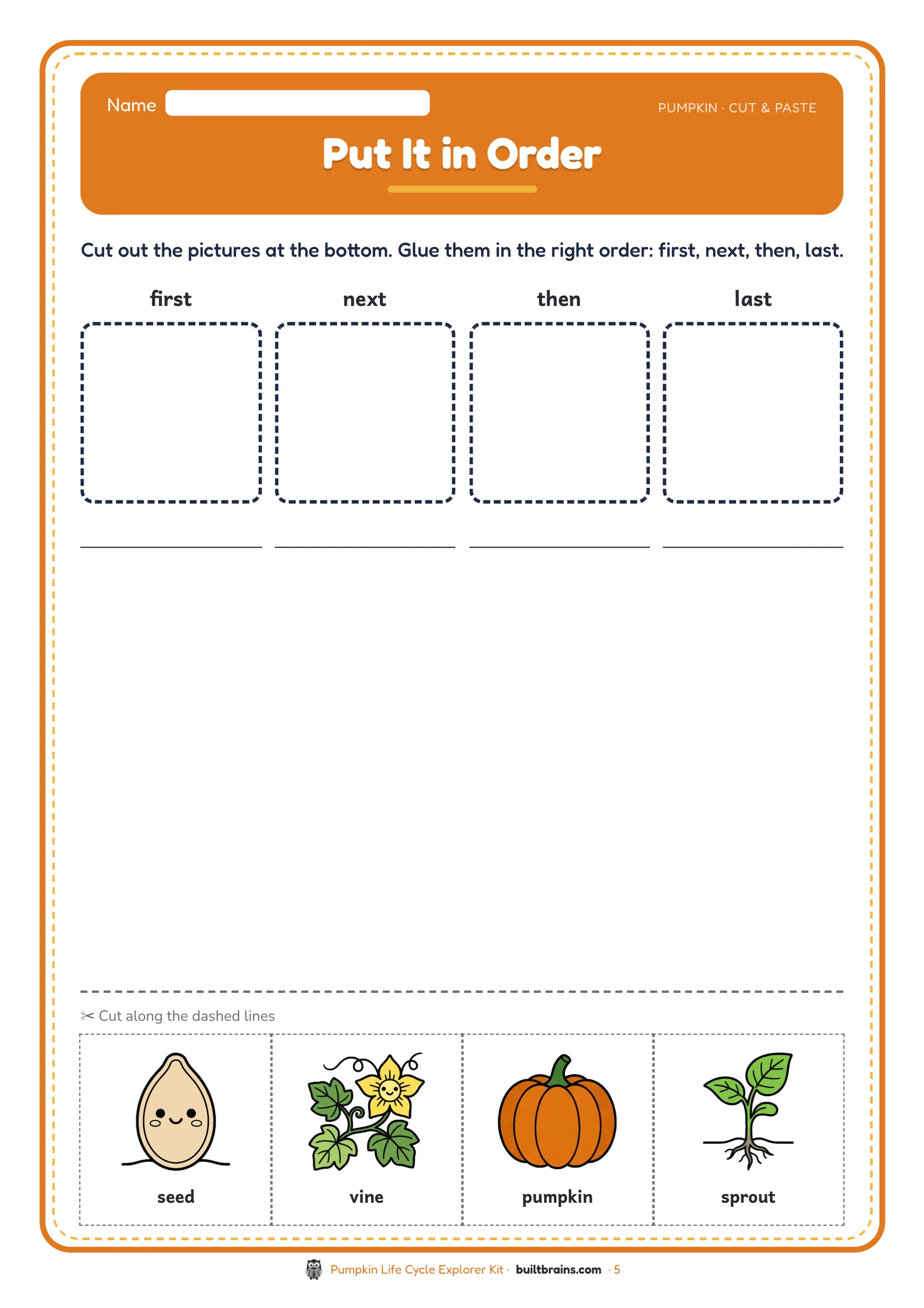 Pumpkin Life Cycle Explorer Kit — page preview 3
