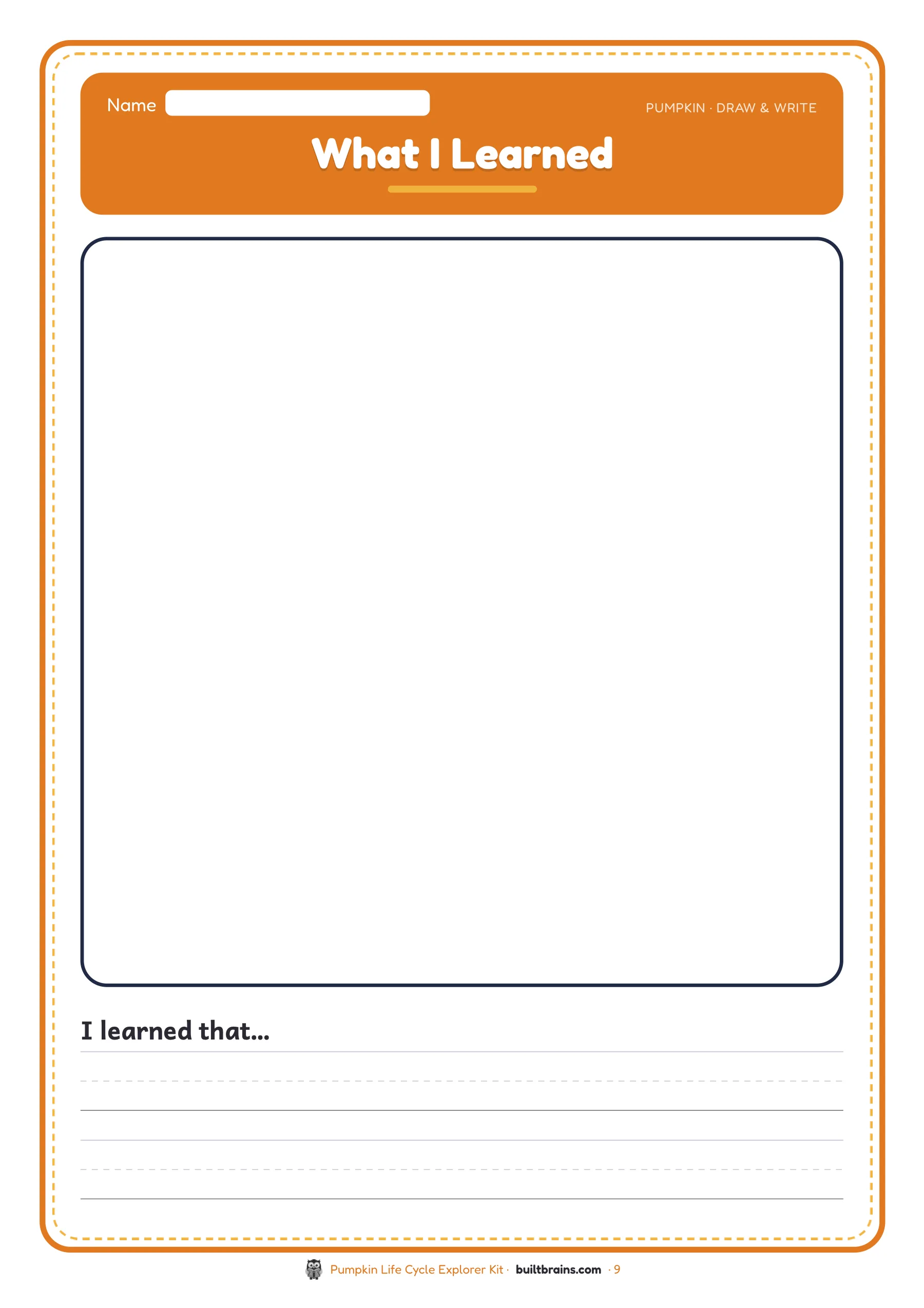 Pumpkin Life Cycle Explorer Kit — page preview 7