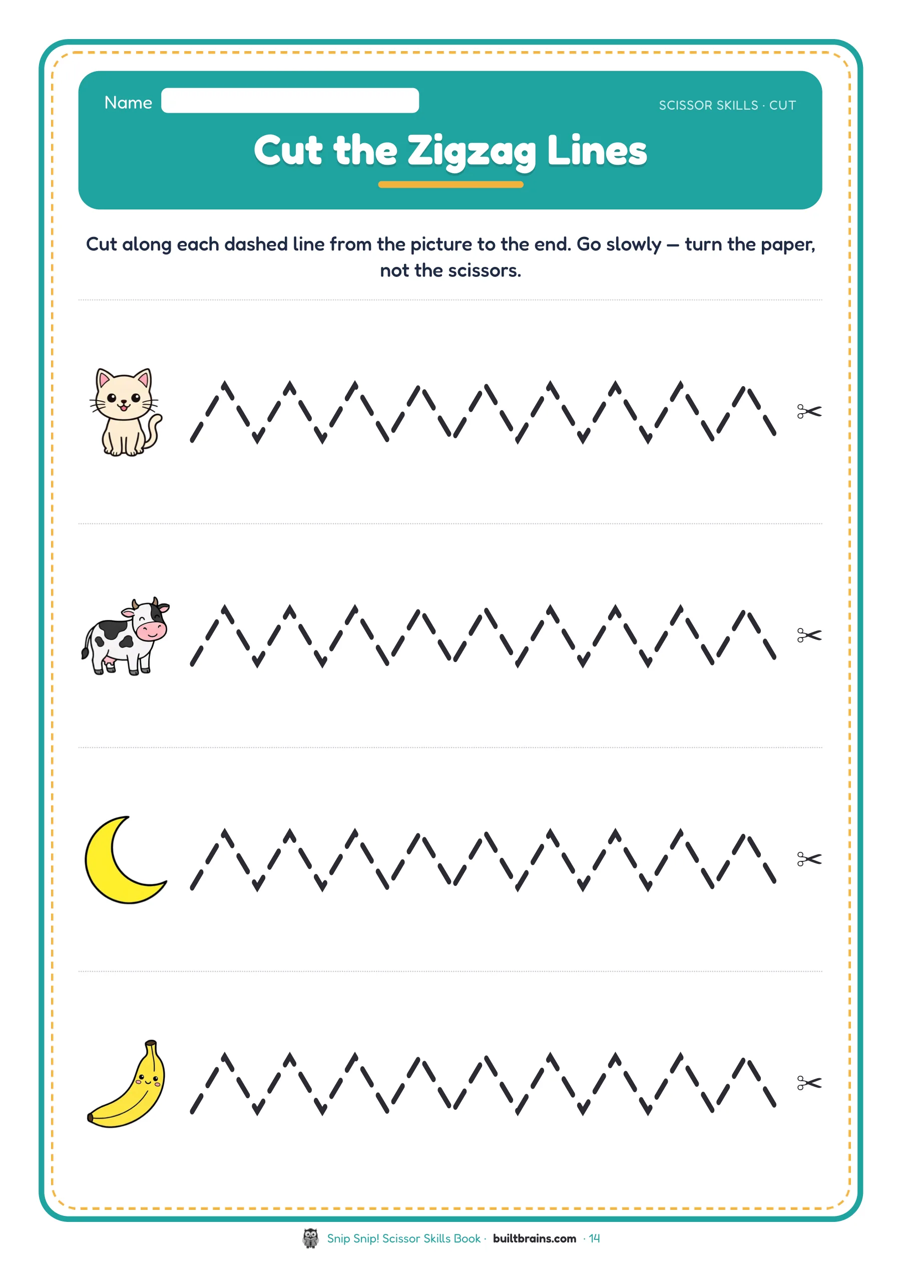 Snip Snip! Scissor Skills Book — page preview 6