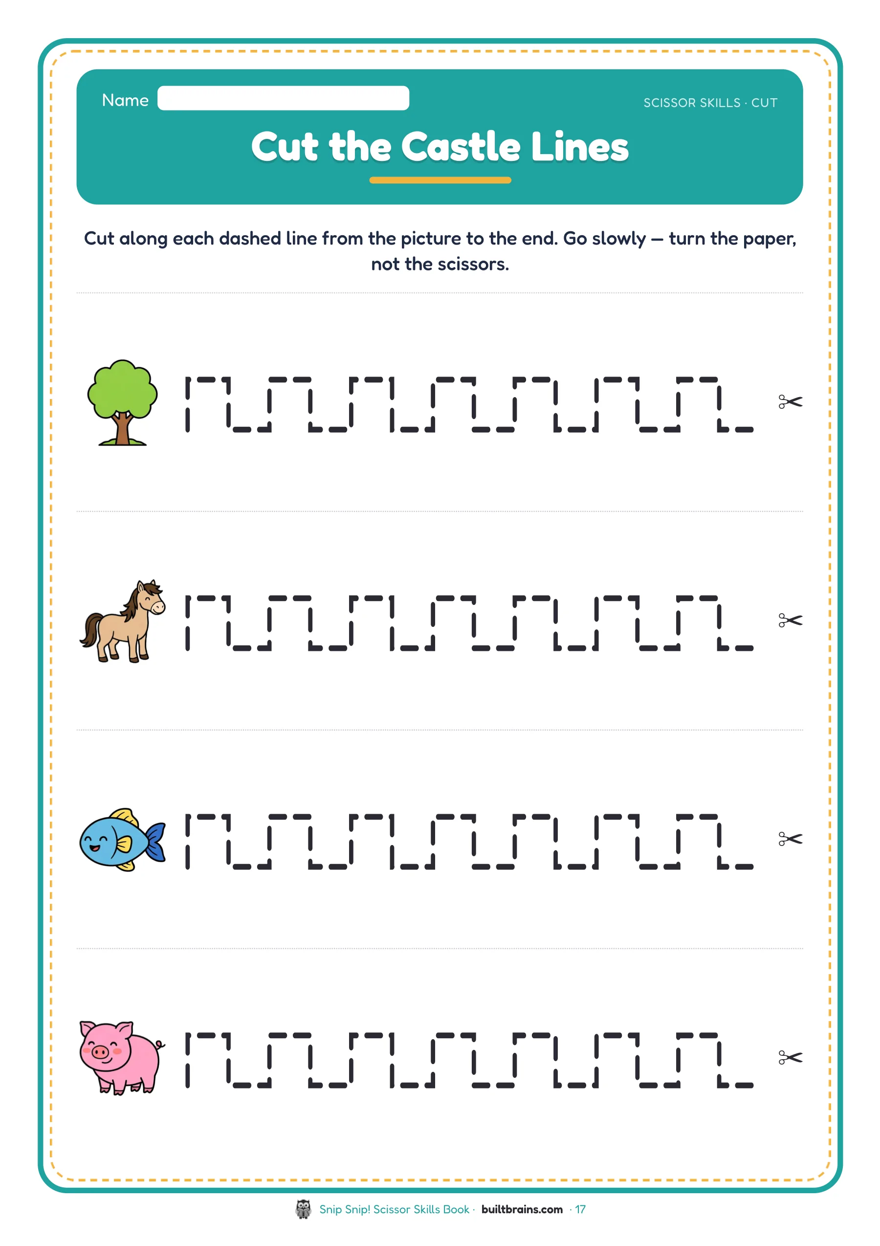 Snip Snip! Scissor Skills Book — page preview 7