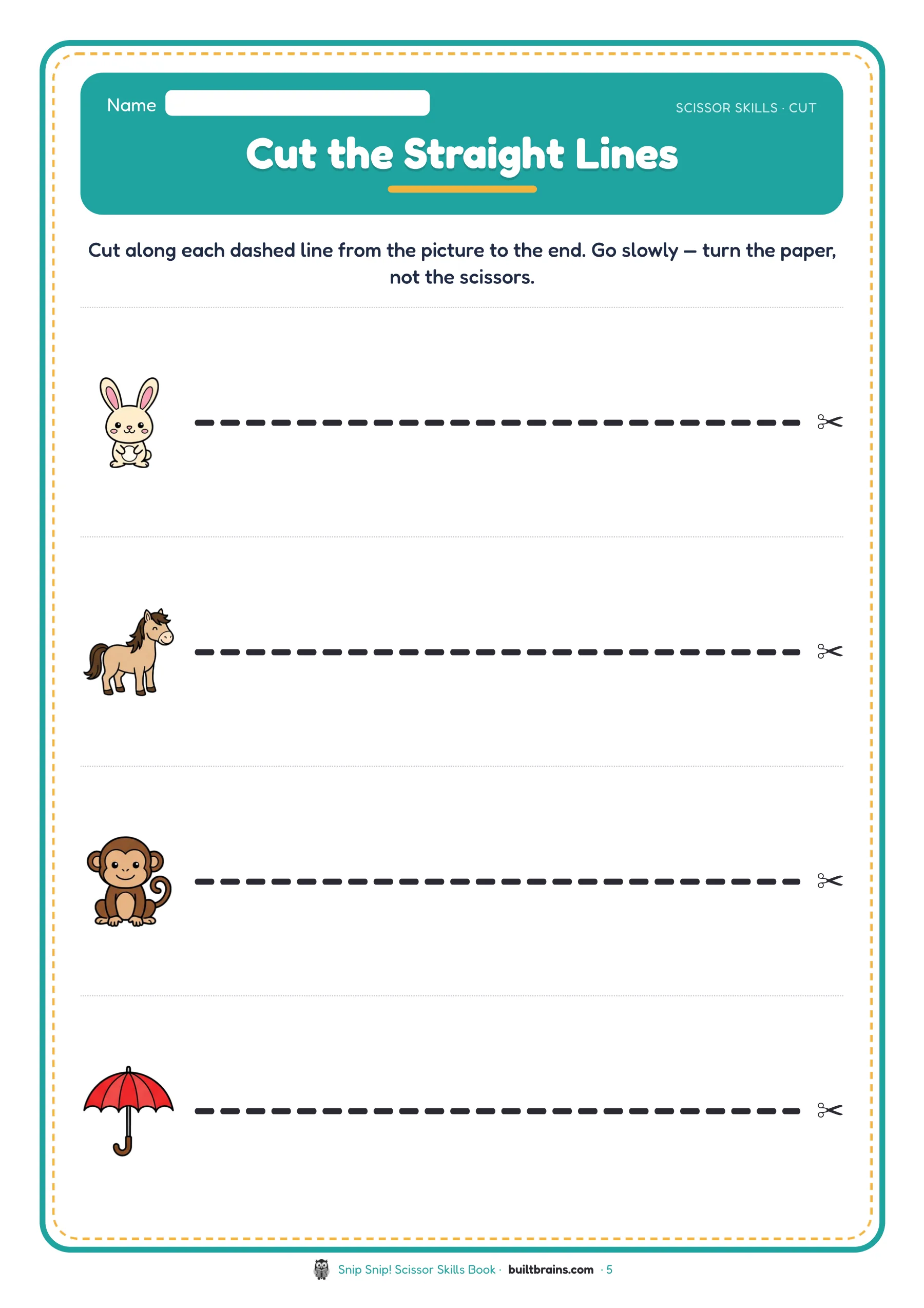Snip Snip! Scissor Skills Book — page preview 2