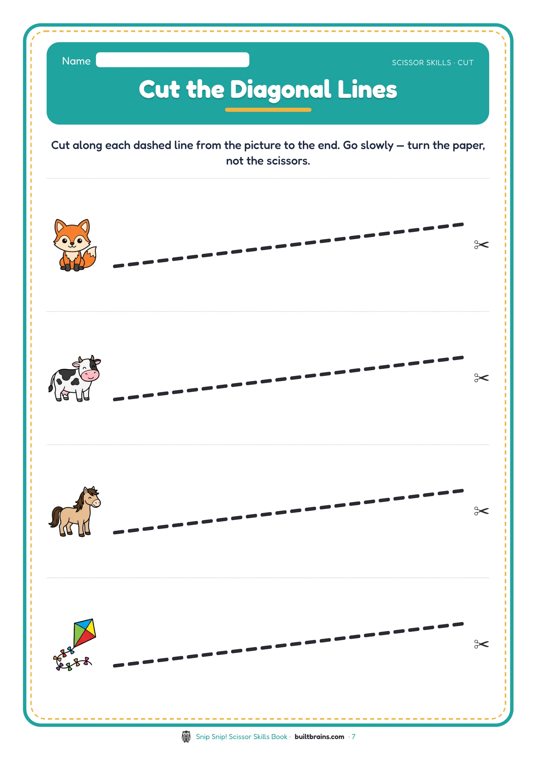 Snip Snip! Scissor Skills Book — page preview 3