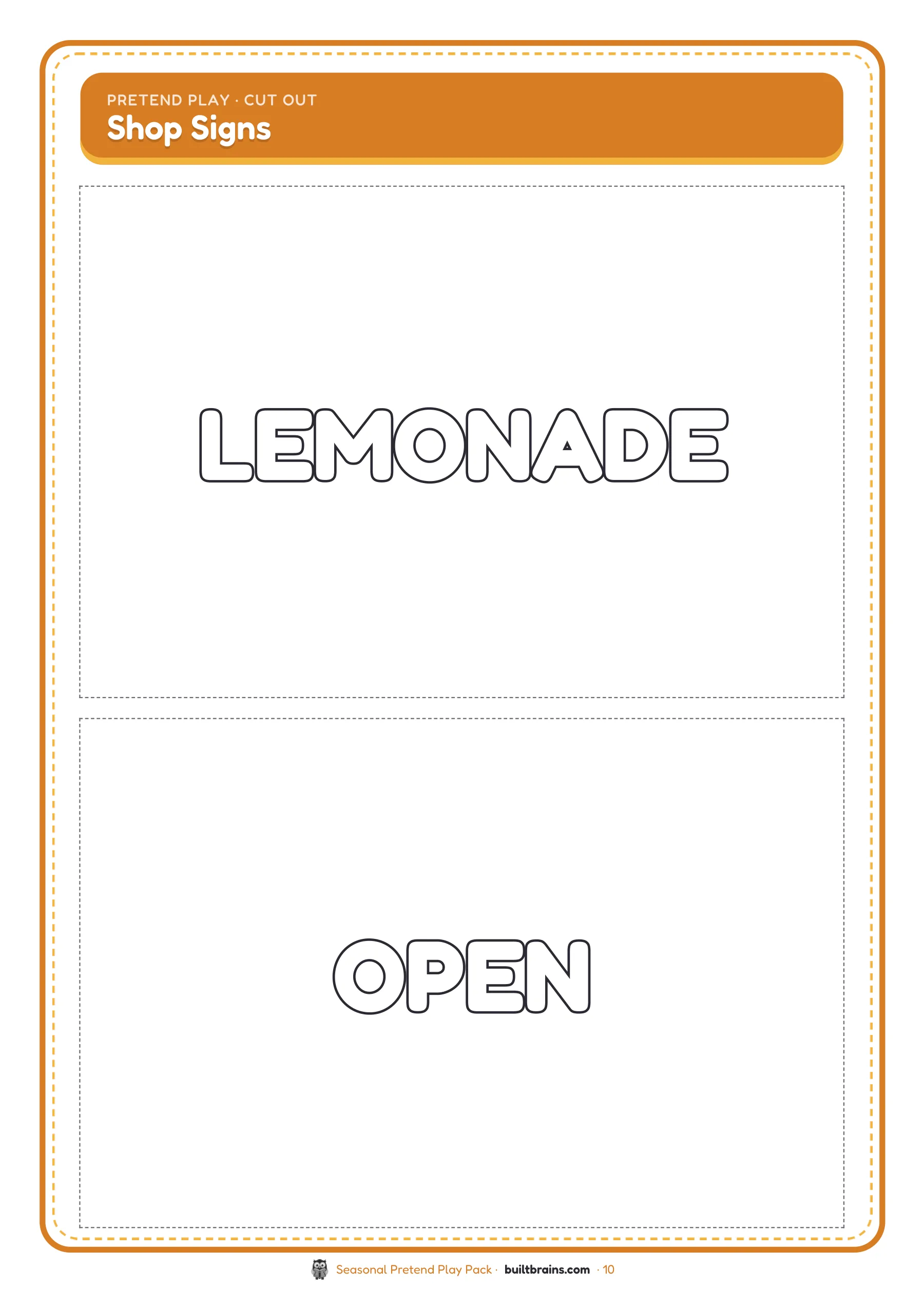Seasonal Pretend Play Pack — page preview 8