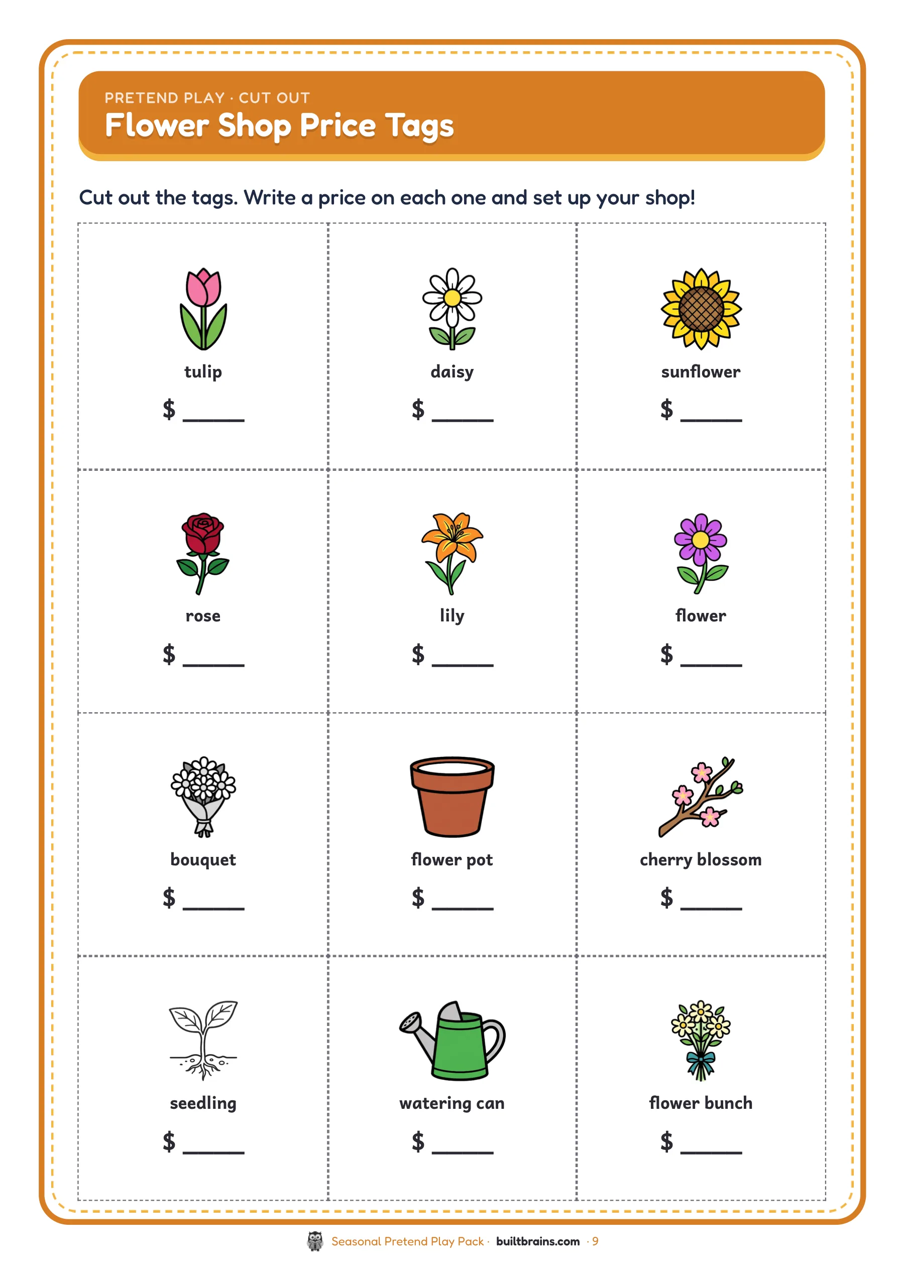 Seasonal Pretend Play Pack — page preview 7