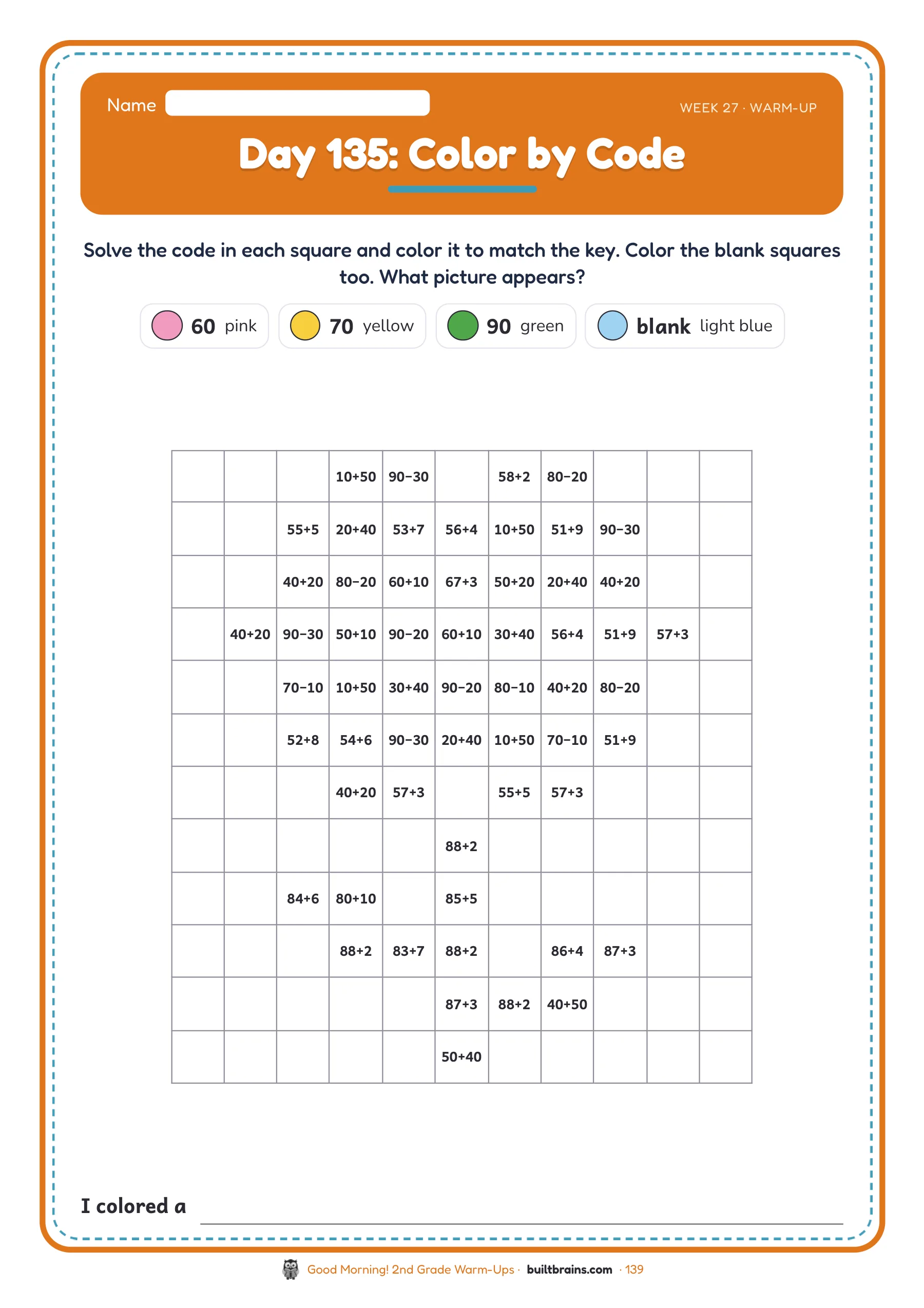 Good Morning! 2nd Grade Warm-Ups — page preview 7