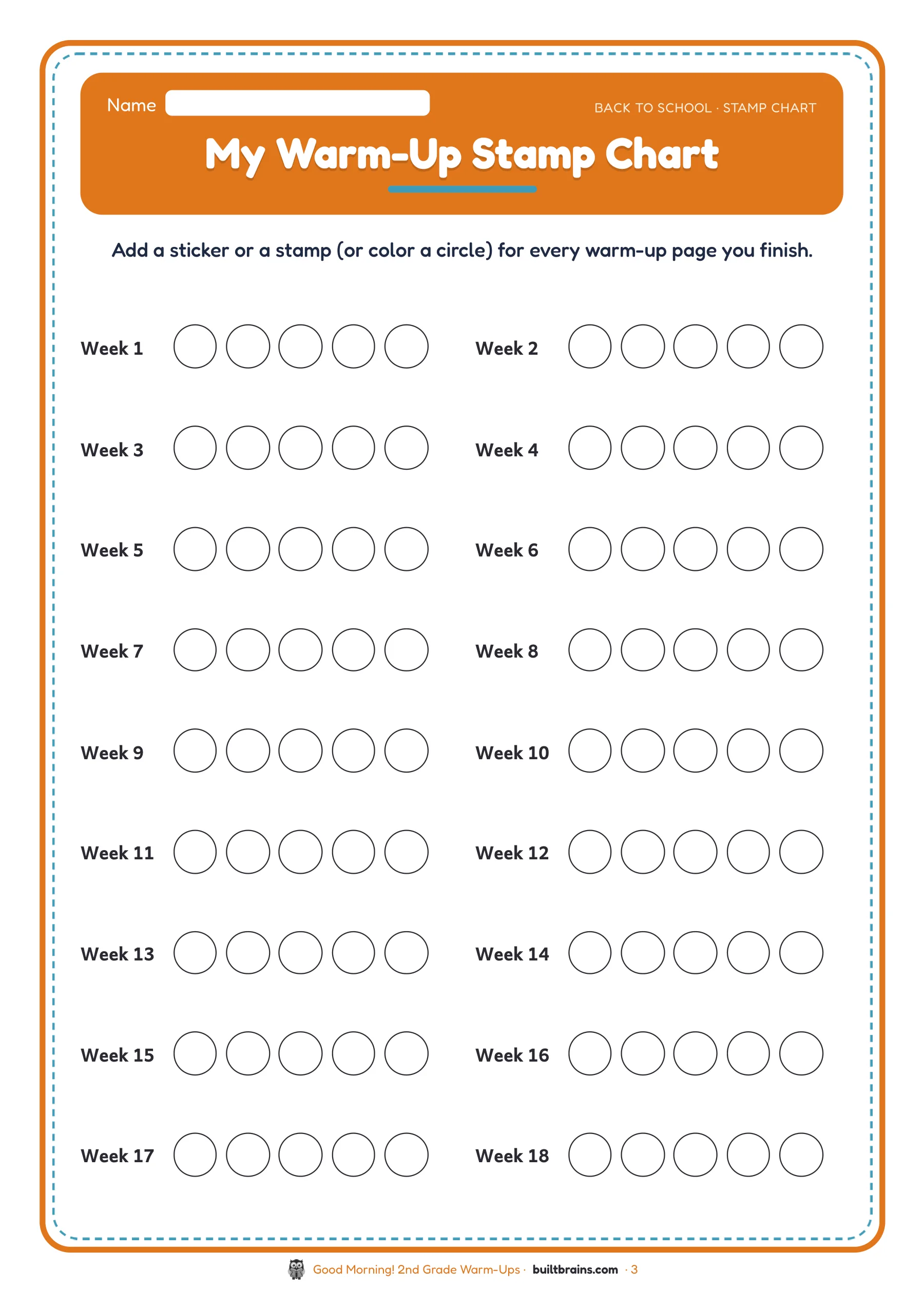 Good Morning! 2nd Grade Warm-Ups — page preview 1