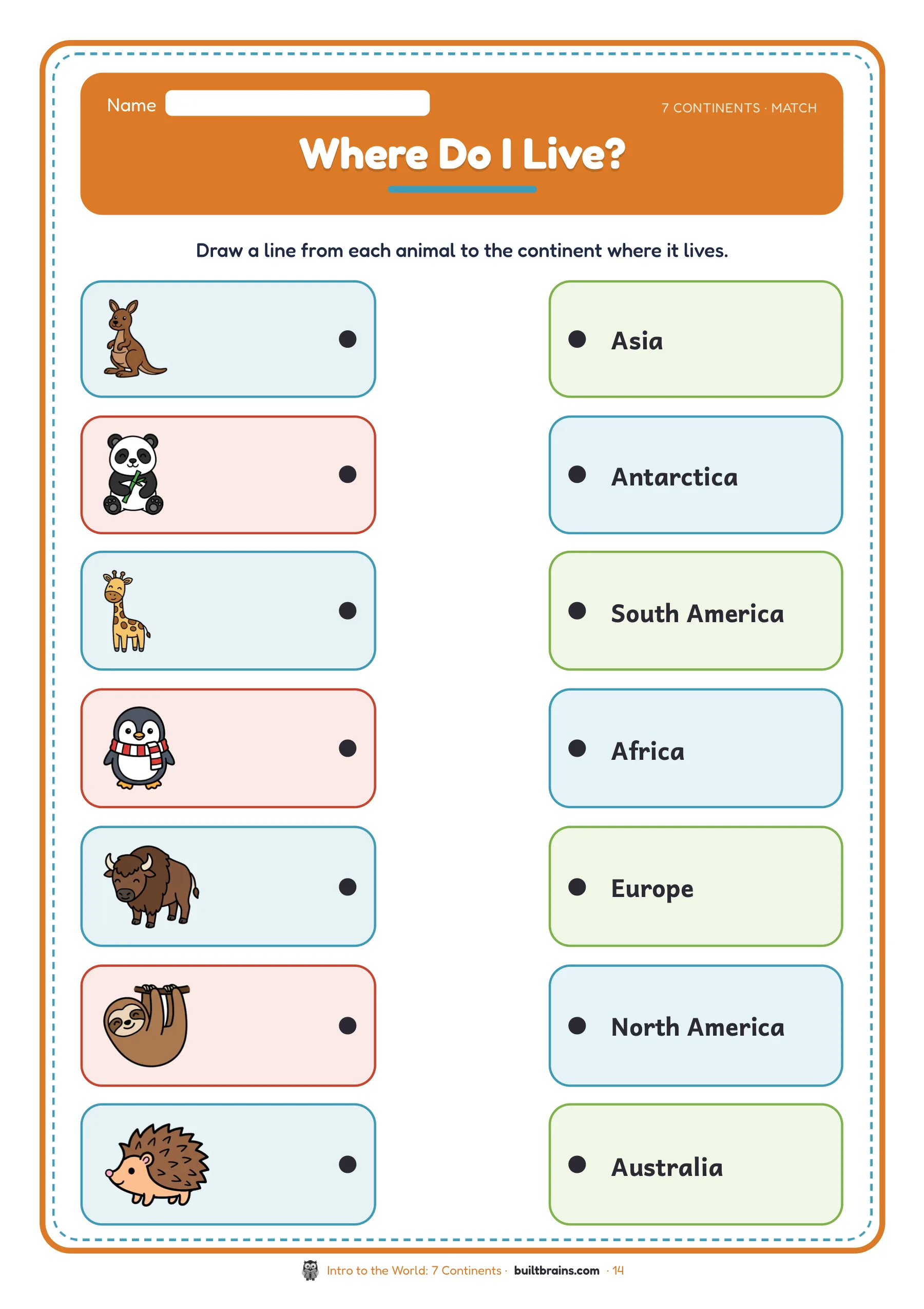 Intro to the World: 7 Continents — page preview 7