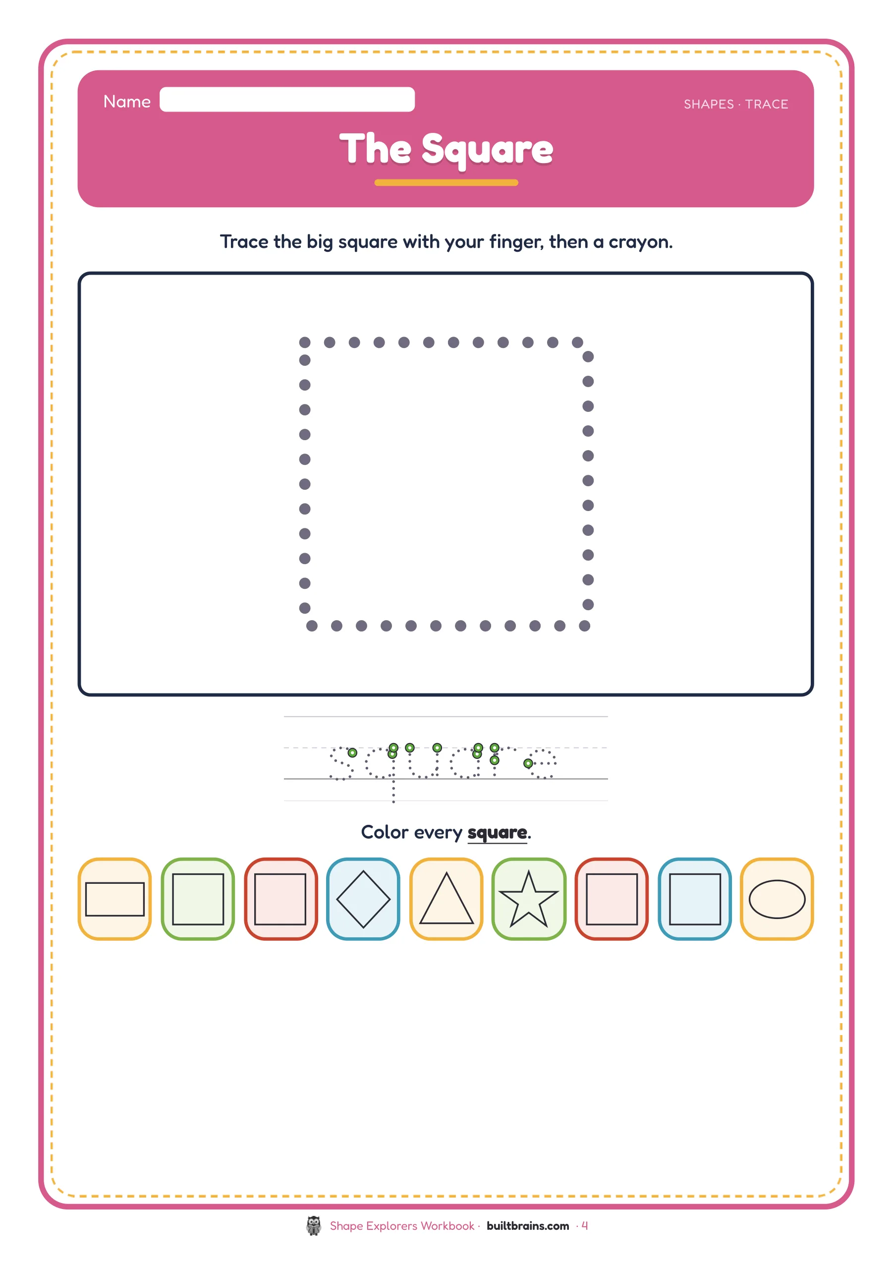 Shape Explorers Workbook — page preview 2