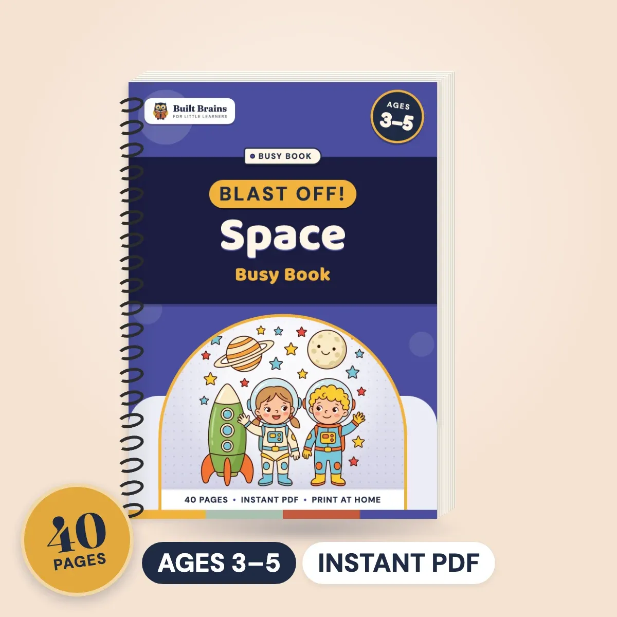 Blast Off! Space Busy Book