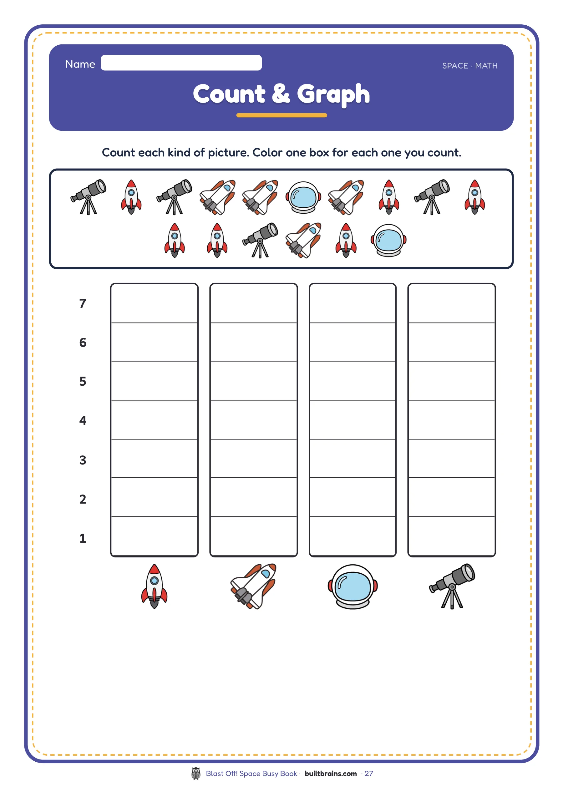 Blast Off! Space Busy Book — page preview 8