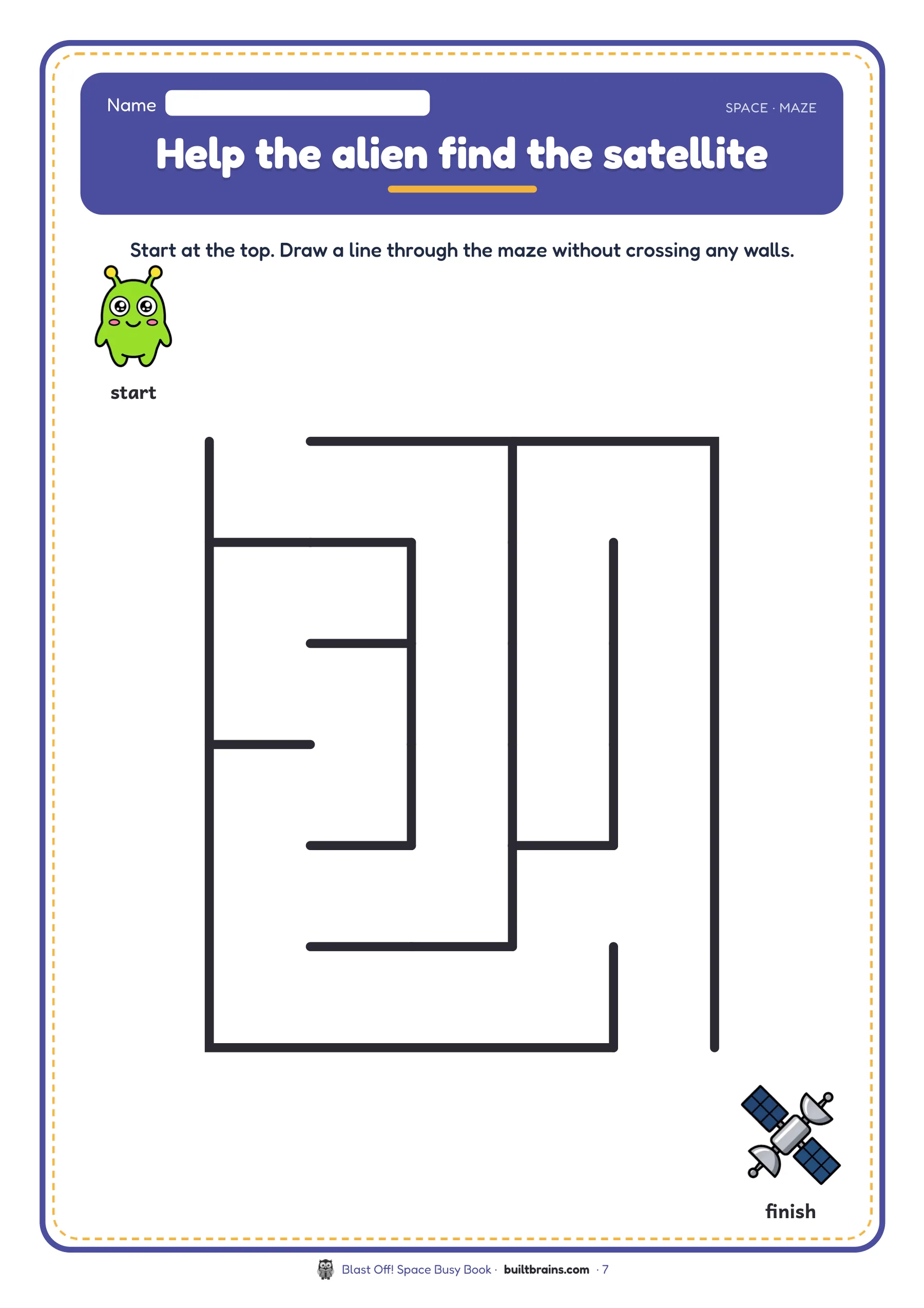 Blast Off! Space Busy Book — page preview 3