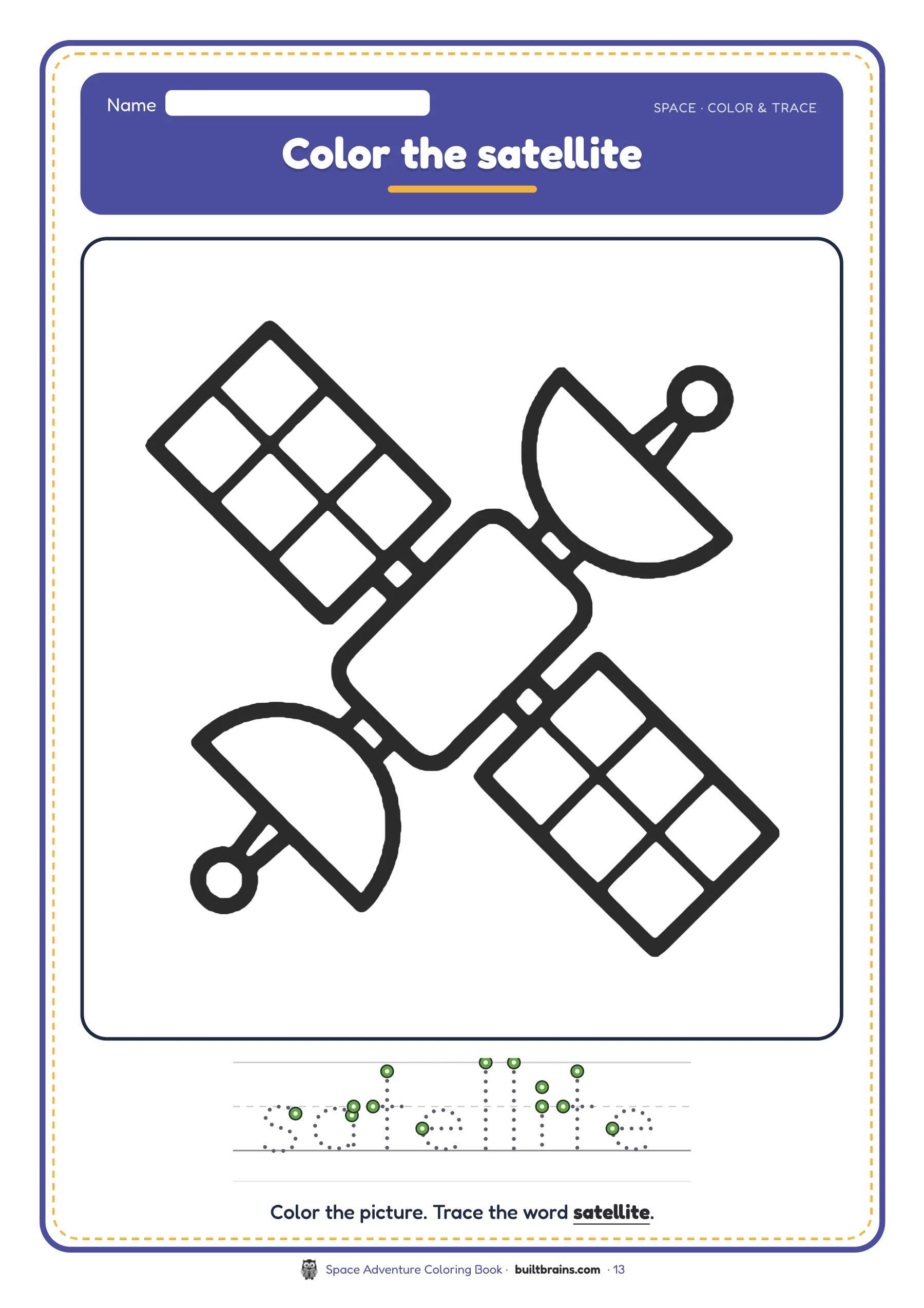 Space Adventure Coloring Book — page preview 7
