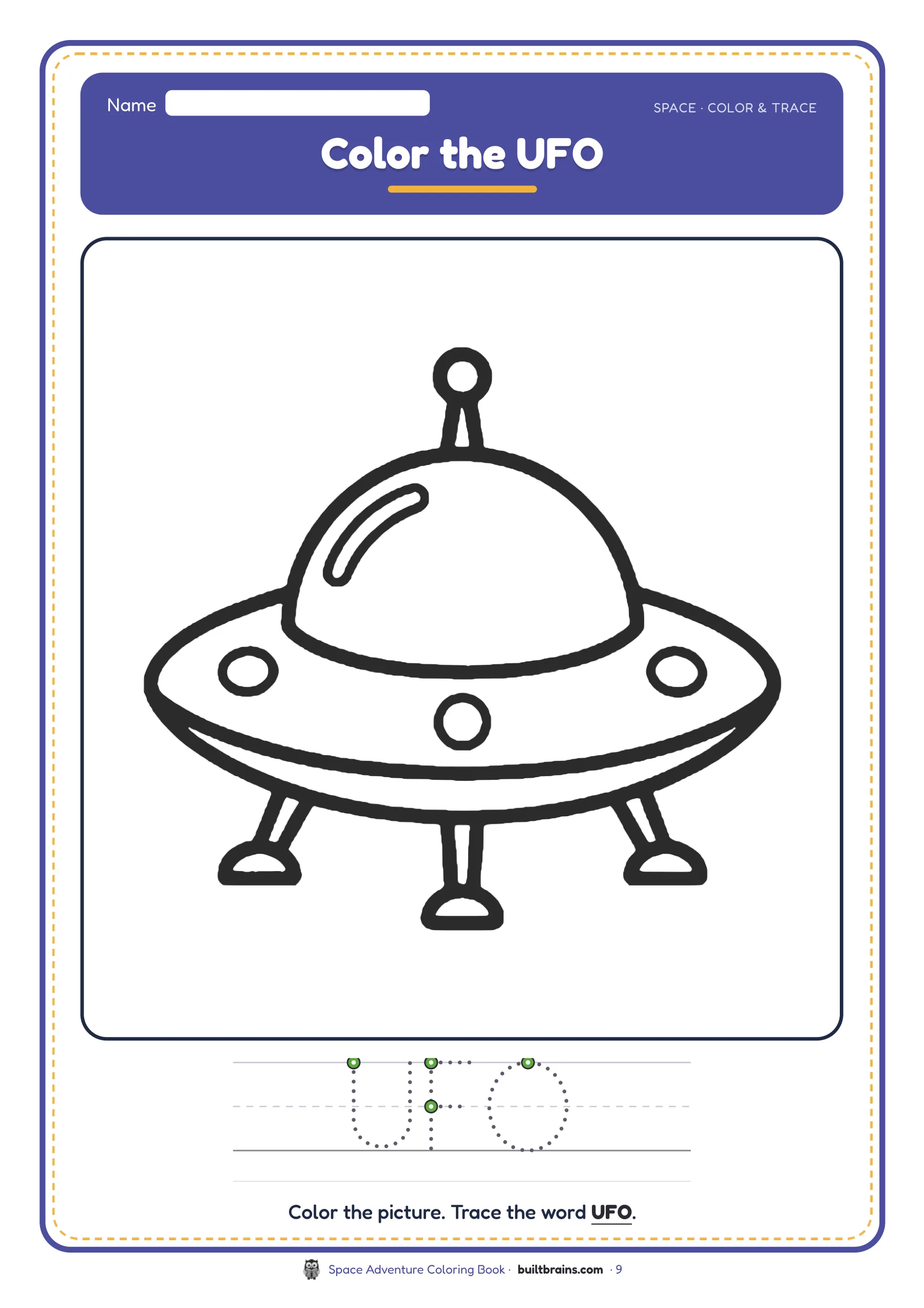 Space Adventure Coloring Book — page preview 5