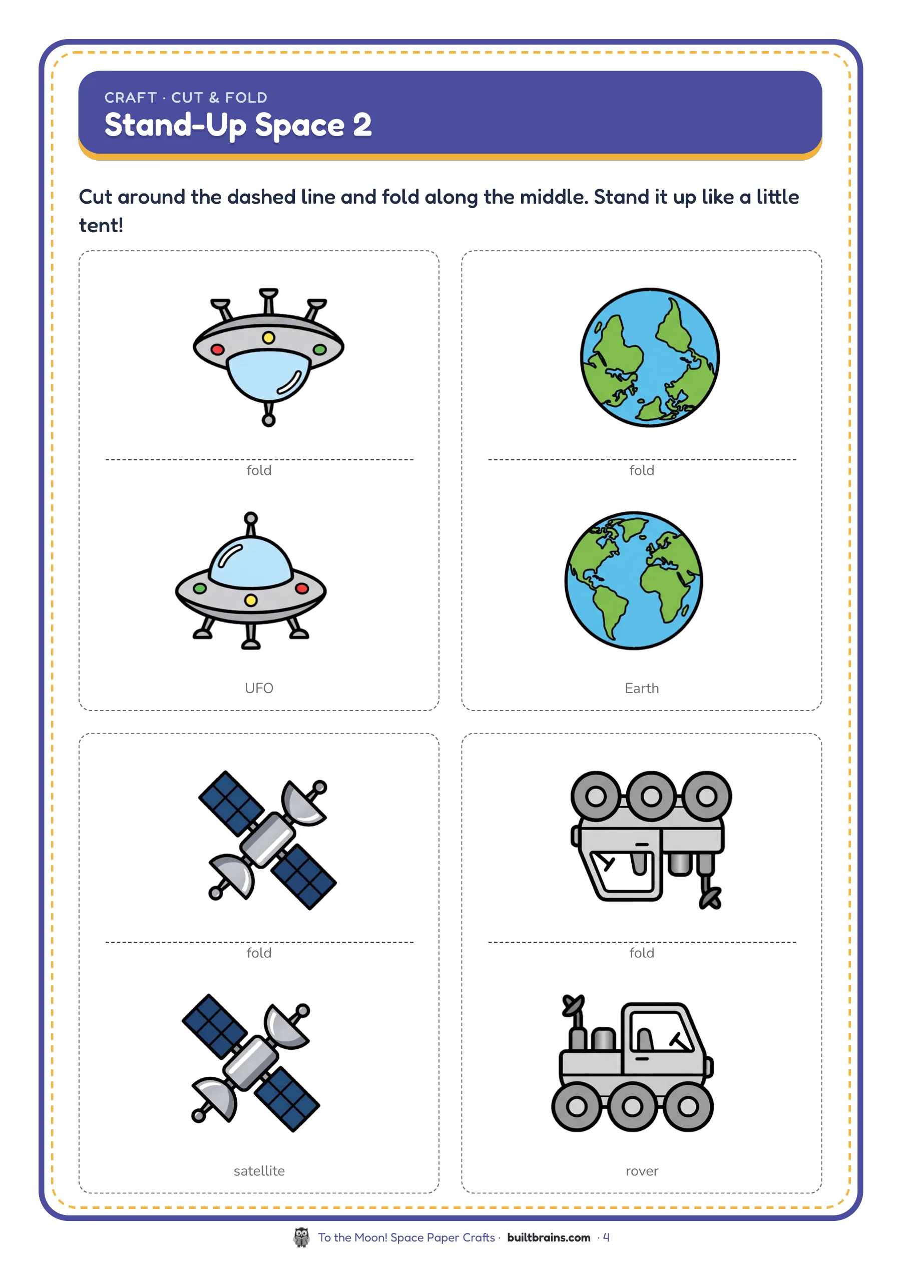 To the Moon! Space Paper Crafts — page preview 2