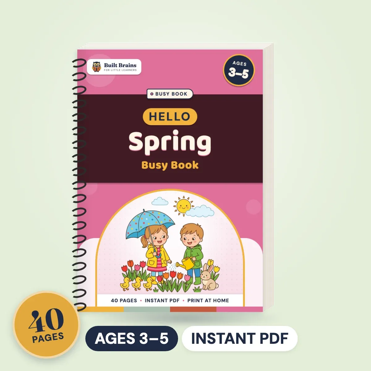 Hello Spring Busy Book