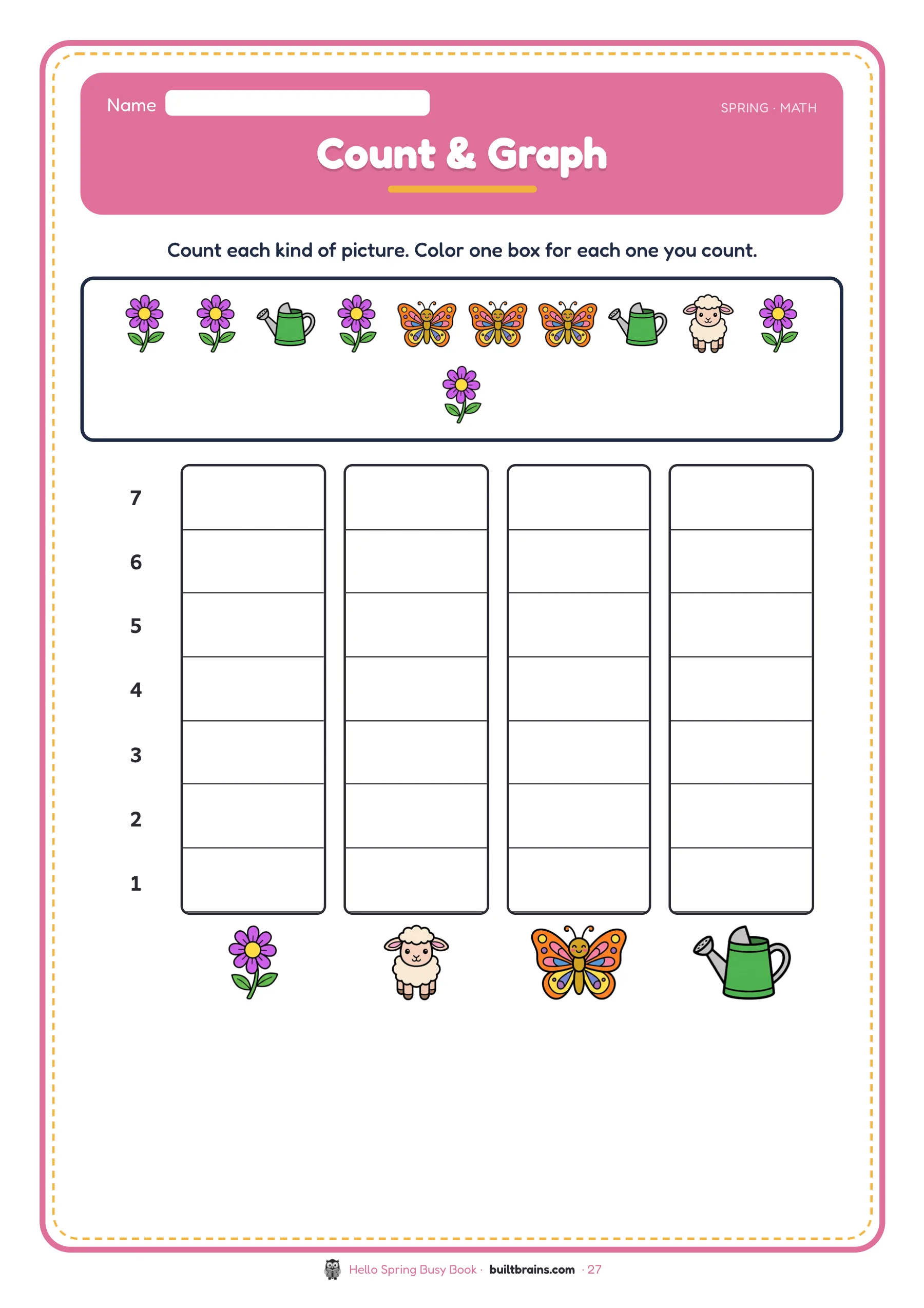 Hello Spring Busy Book — page preview 8