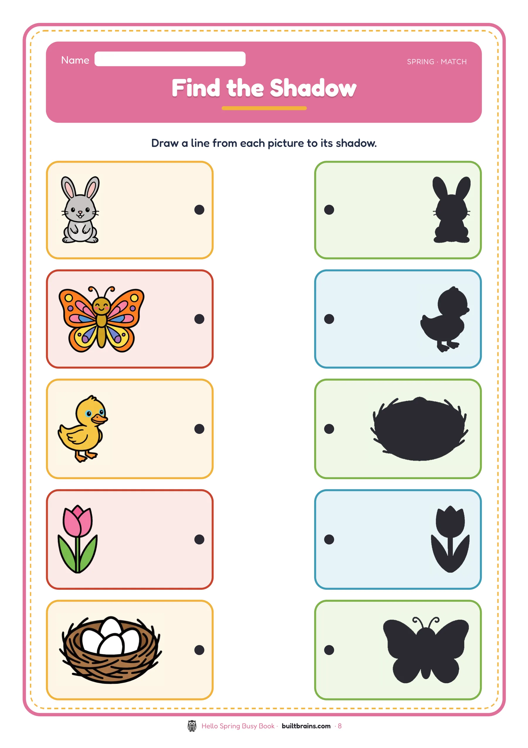 Hello Spring Busy Book — page preview 4
