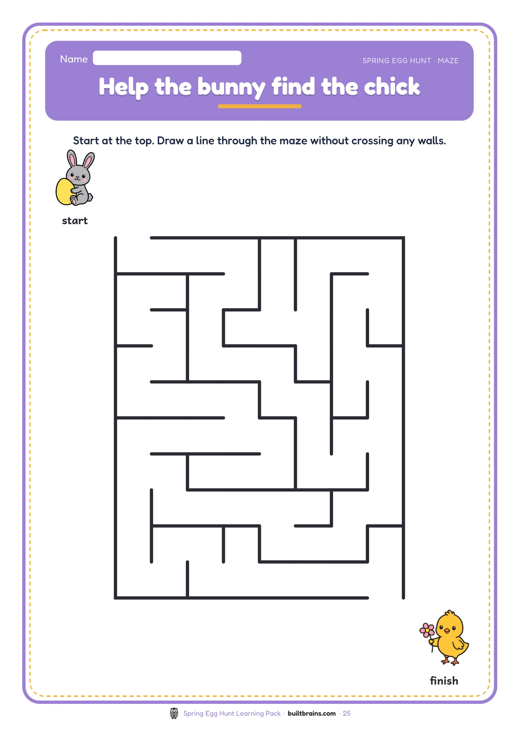 Spring Egg Hunt Learning Pack — page preview 8