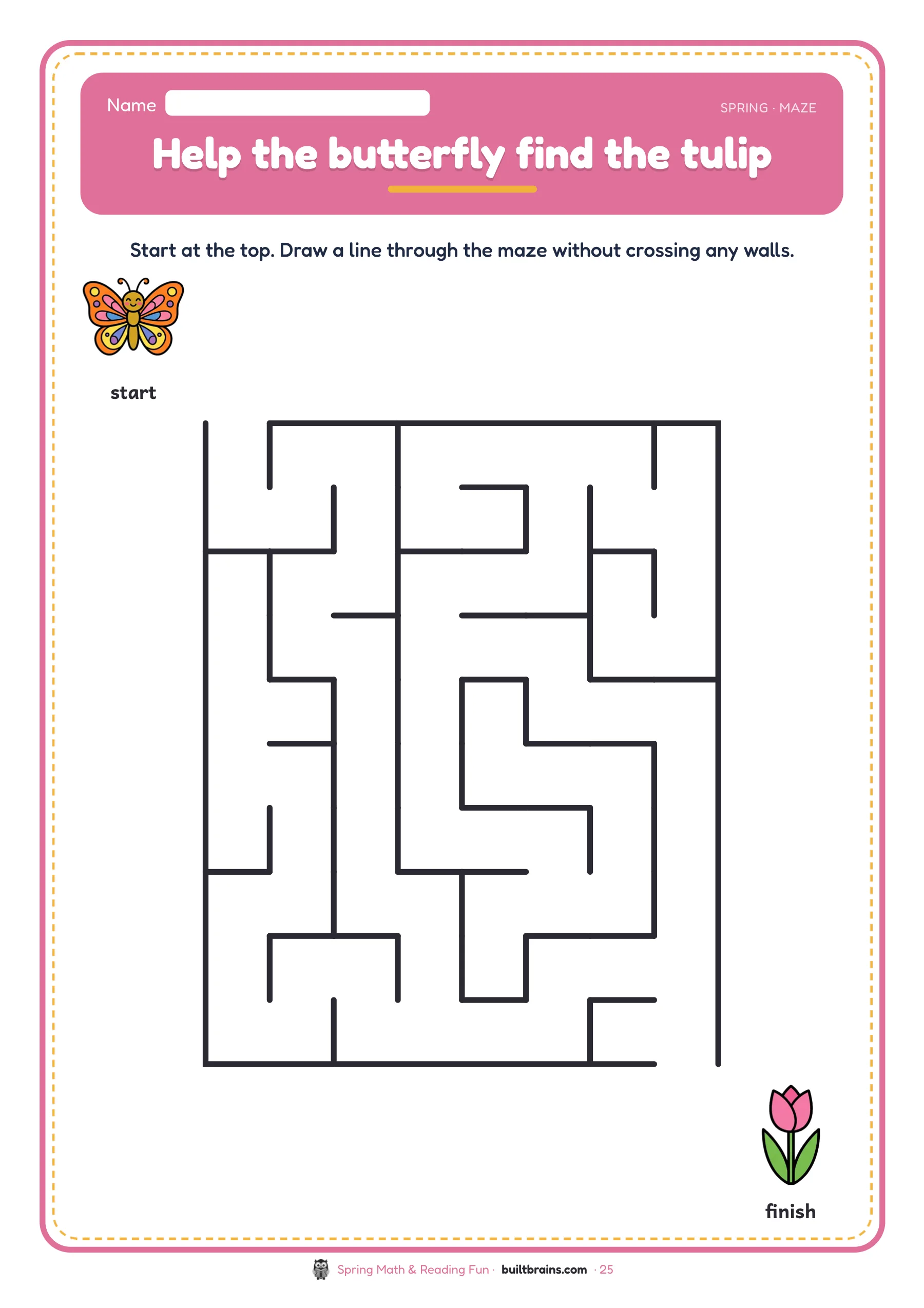 Spring Math & Reading Fun — page preview 8