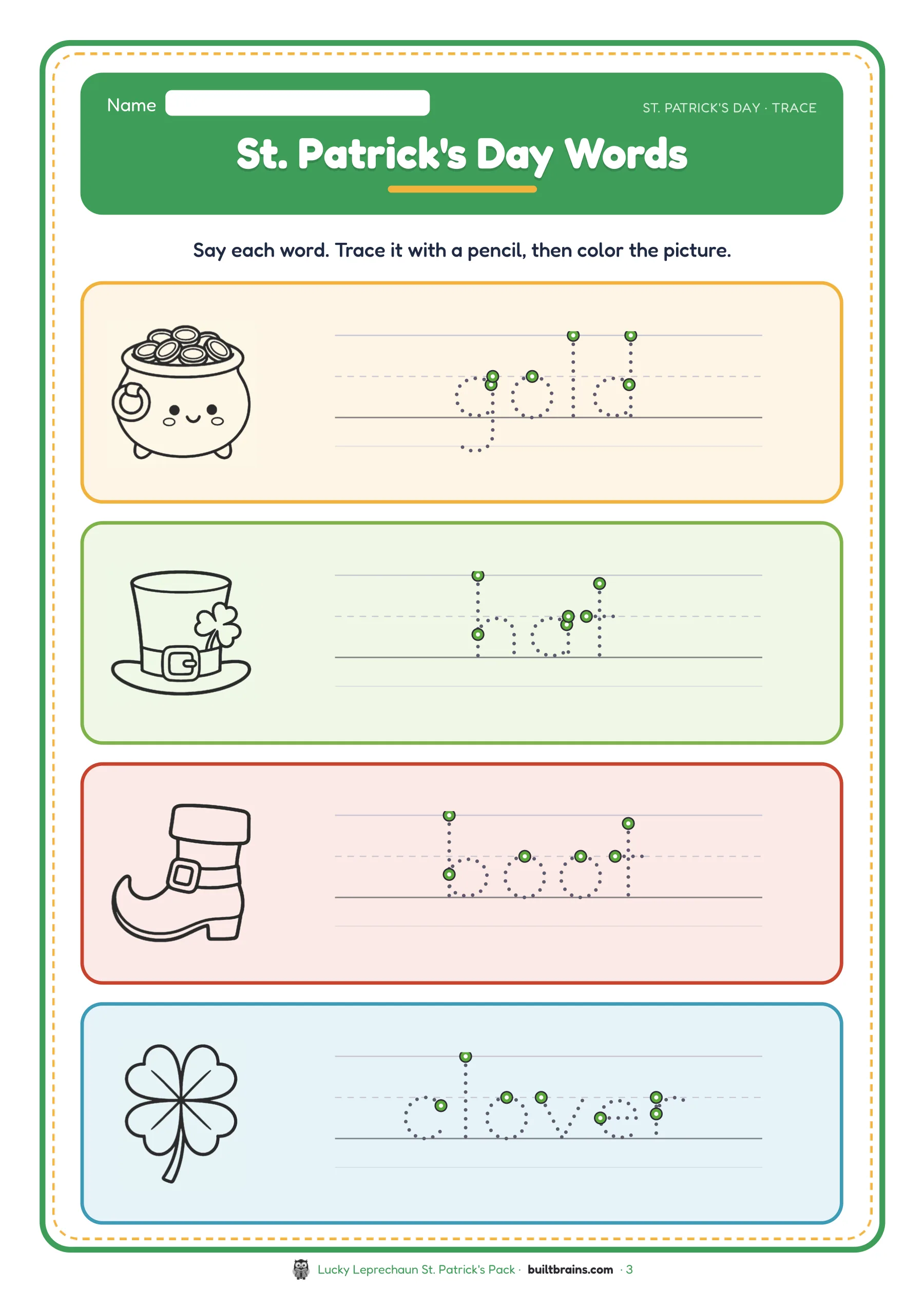 Lucky Leprechaun St. Patrick's Pack — page preview 1