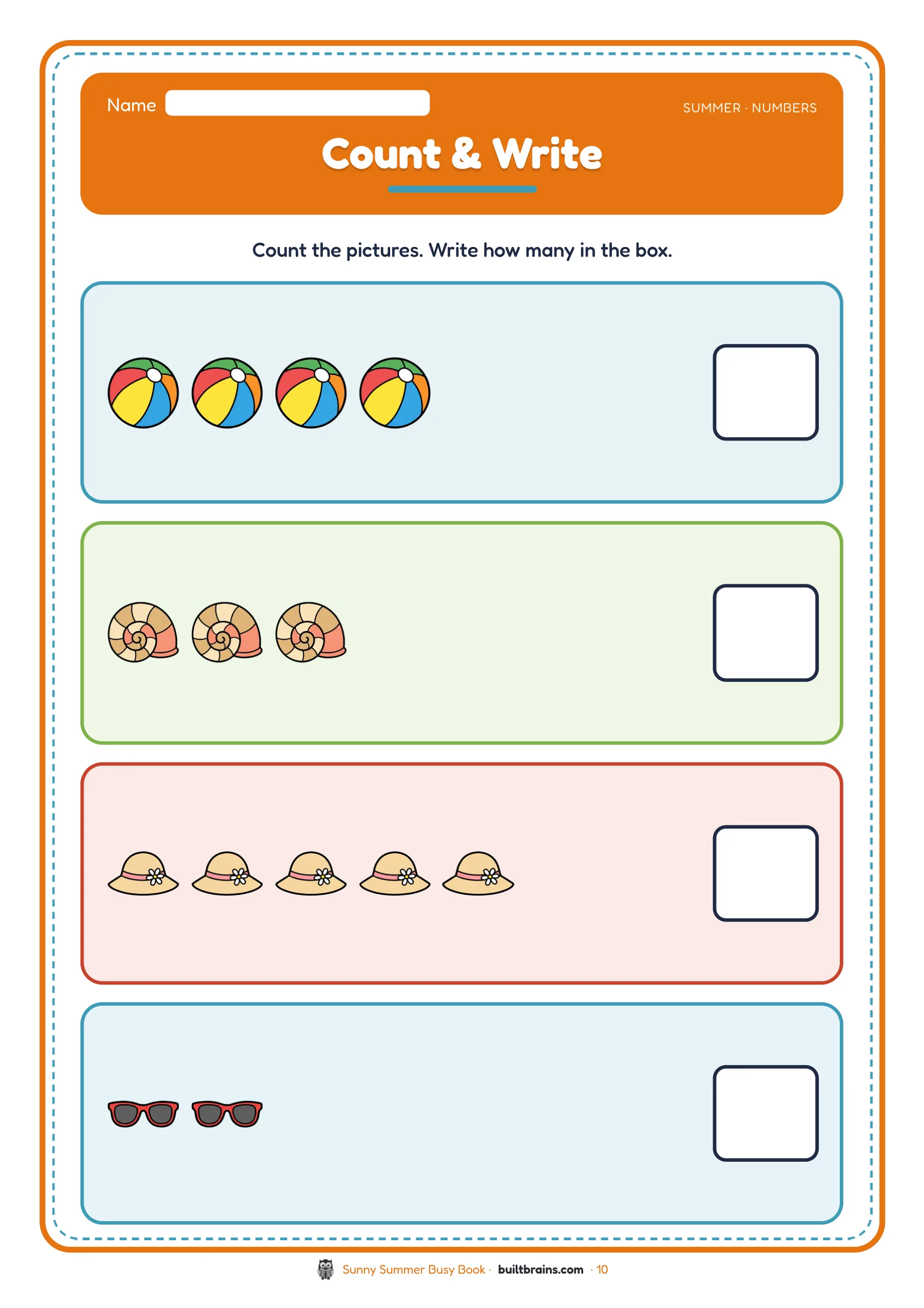 Sunny Summer Busy Book — page preview 5