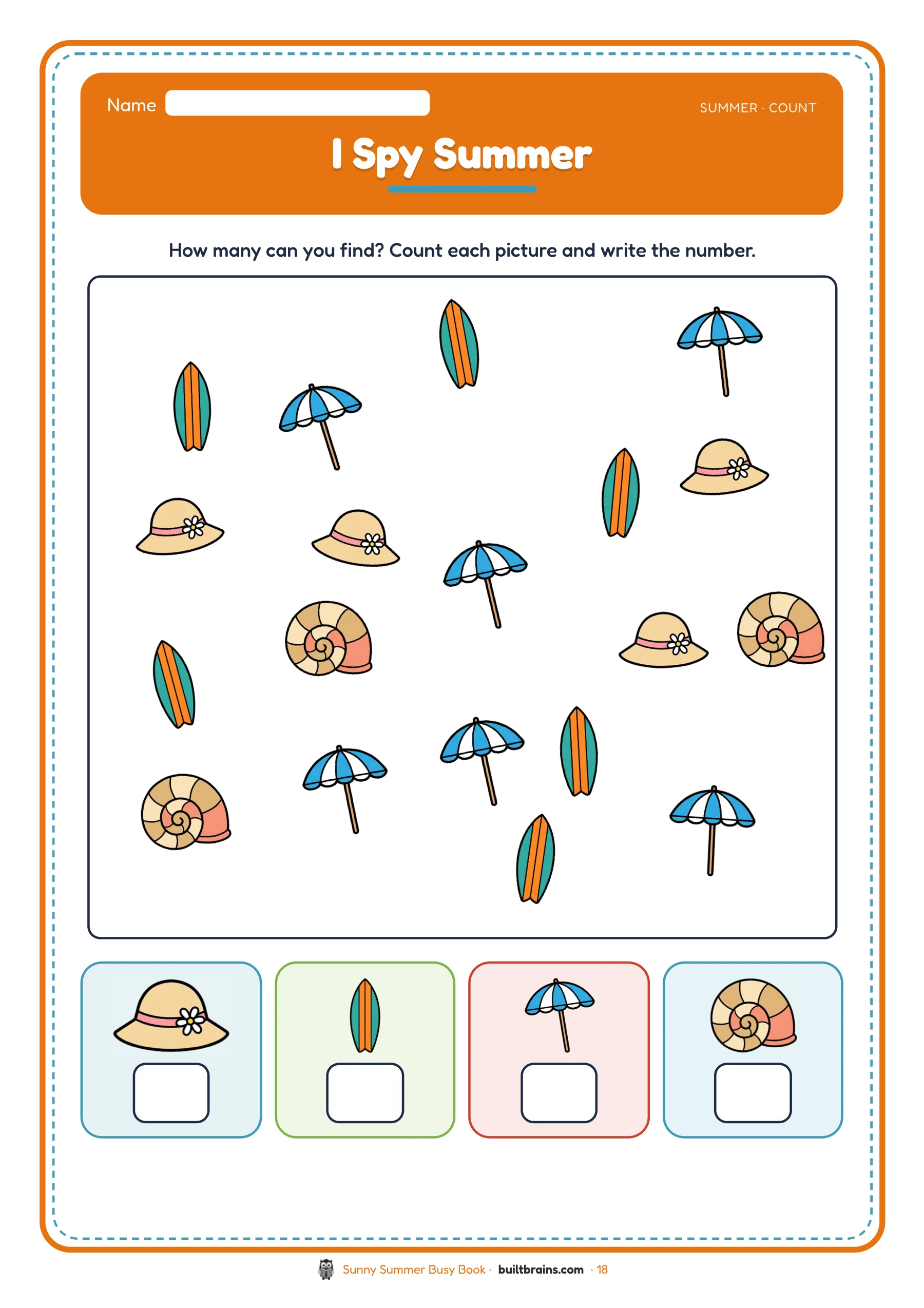 Sunny Summer Busy Book — page preview 7