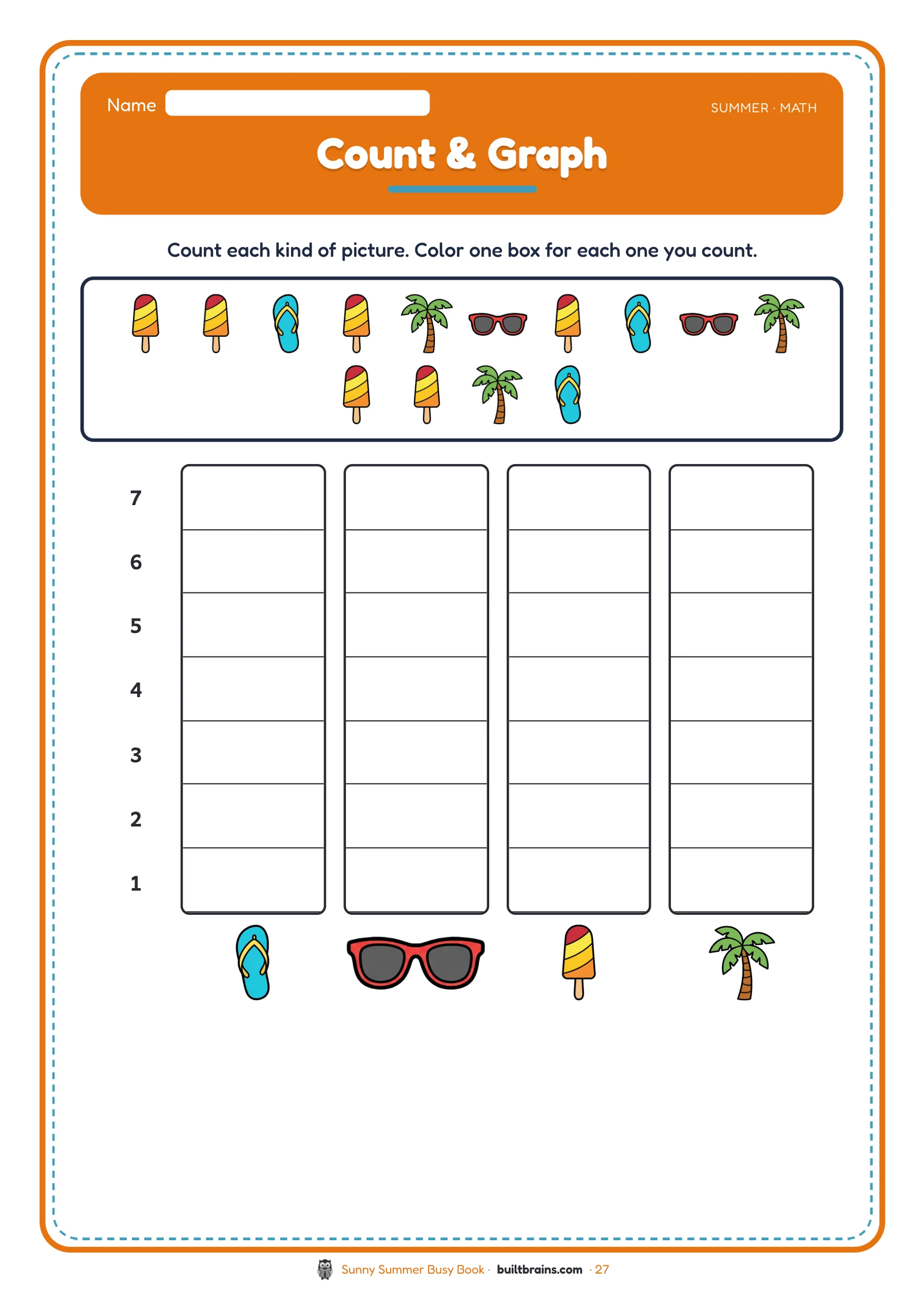 Sunny Summer Busy Book — page preview 8