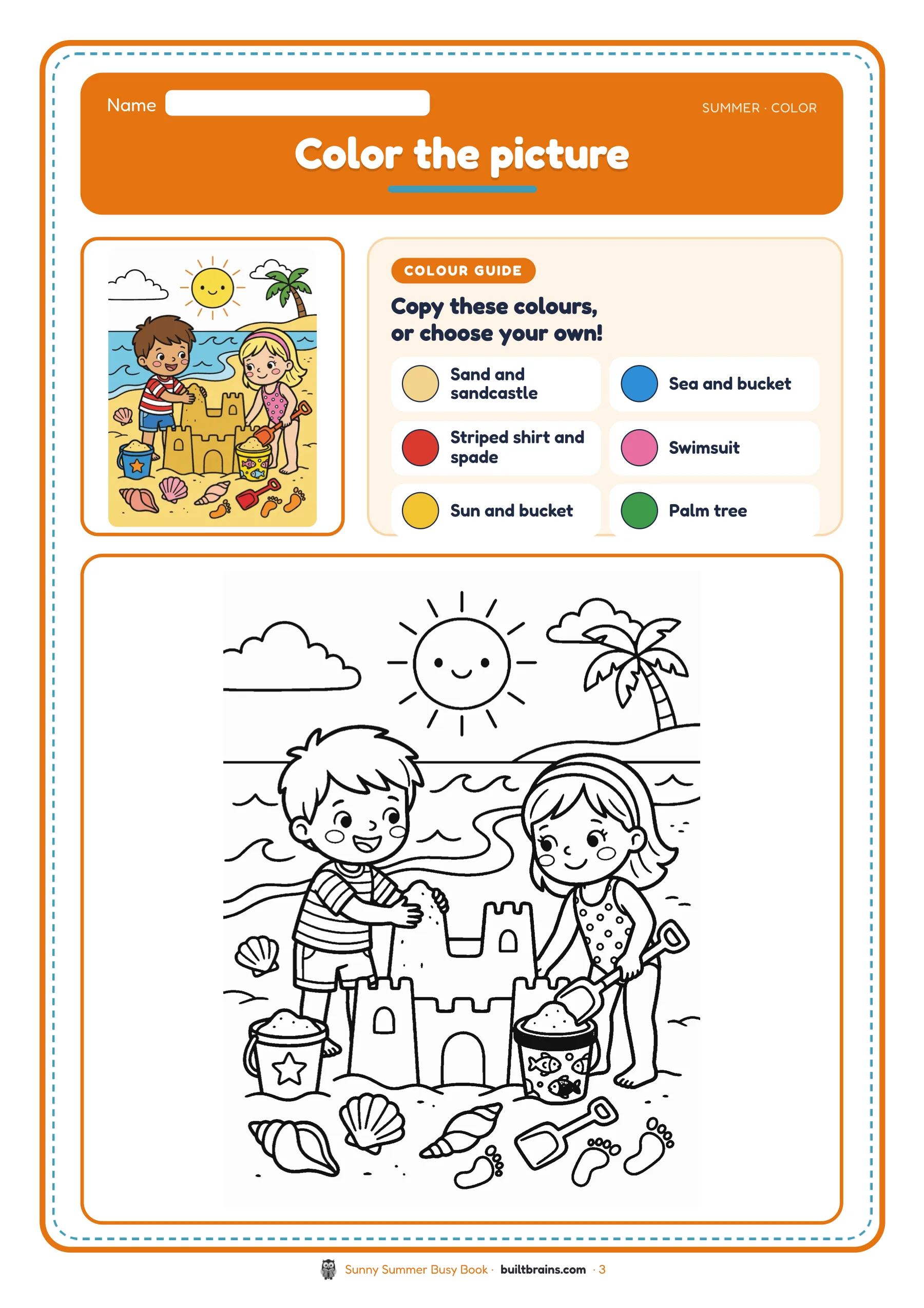 Sunny Summer Busy Book — page preview 1