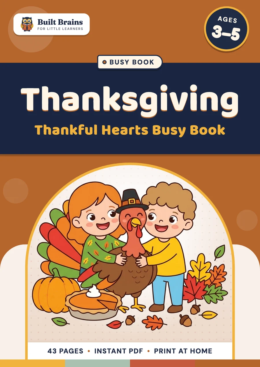 Thankful Hearts Thanksgiving Busy Book