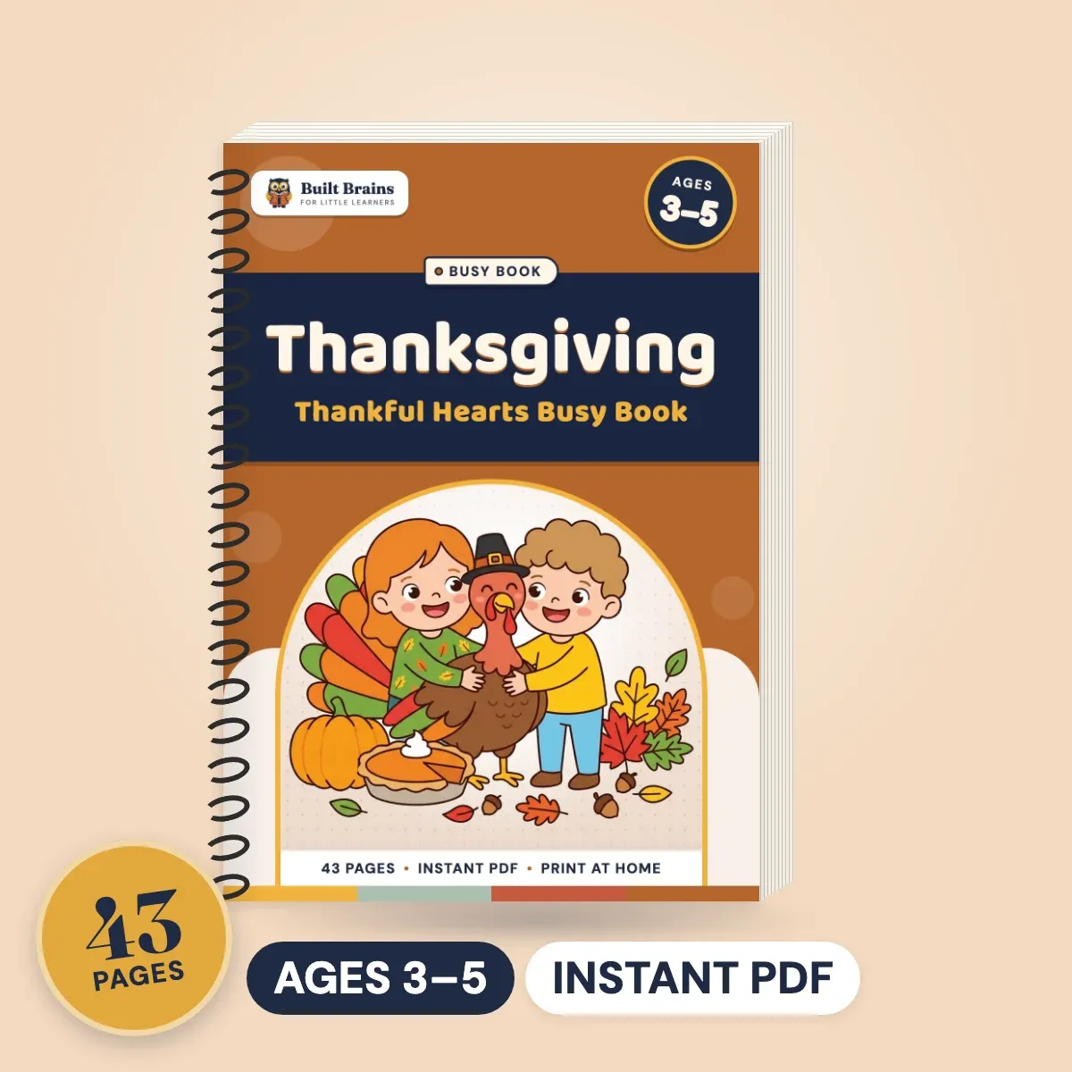 Thankful Hearts Thanksgiving Busy Book