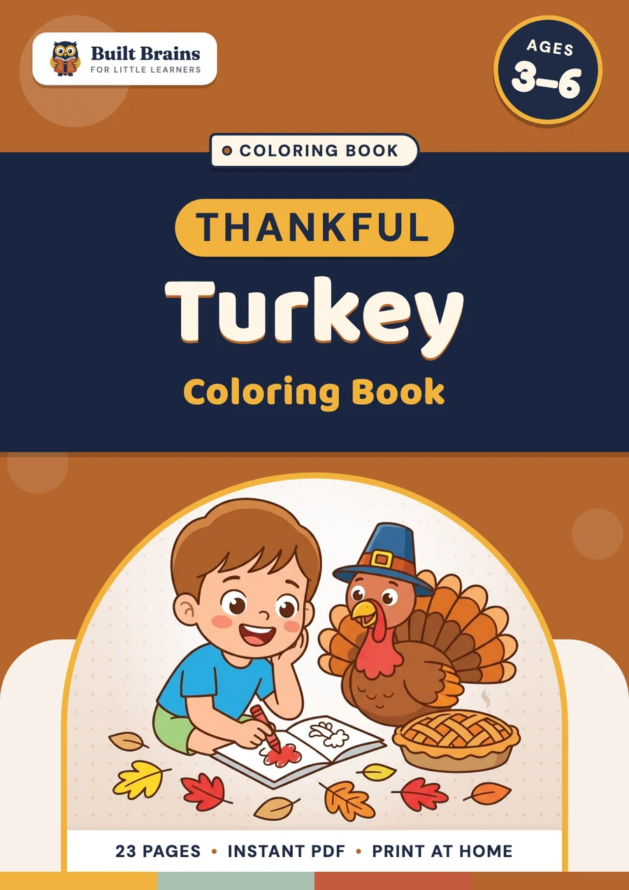 Thankful Turkey Coloring Book