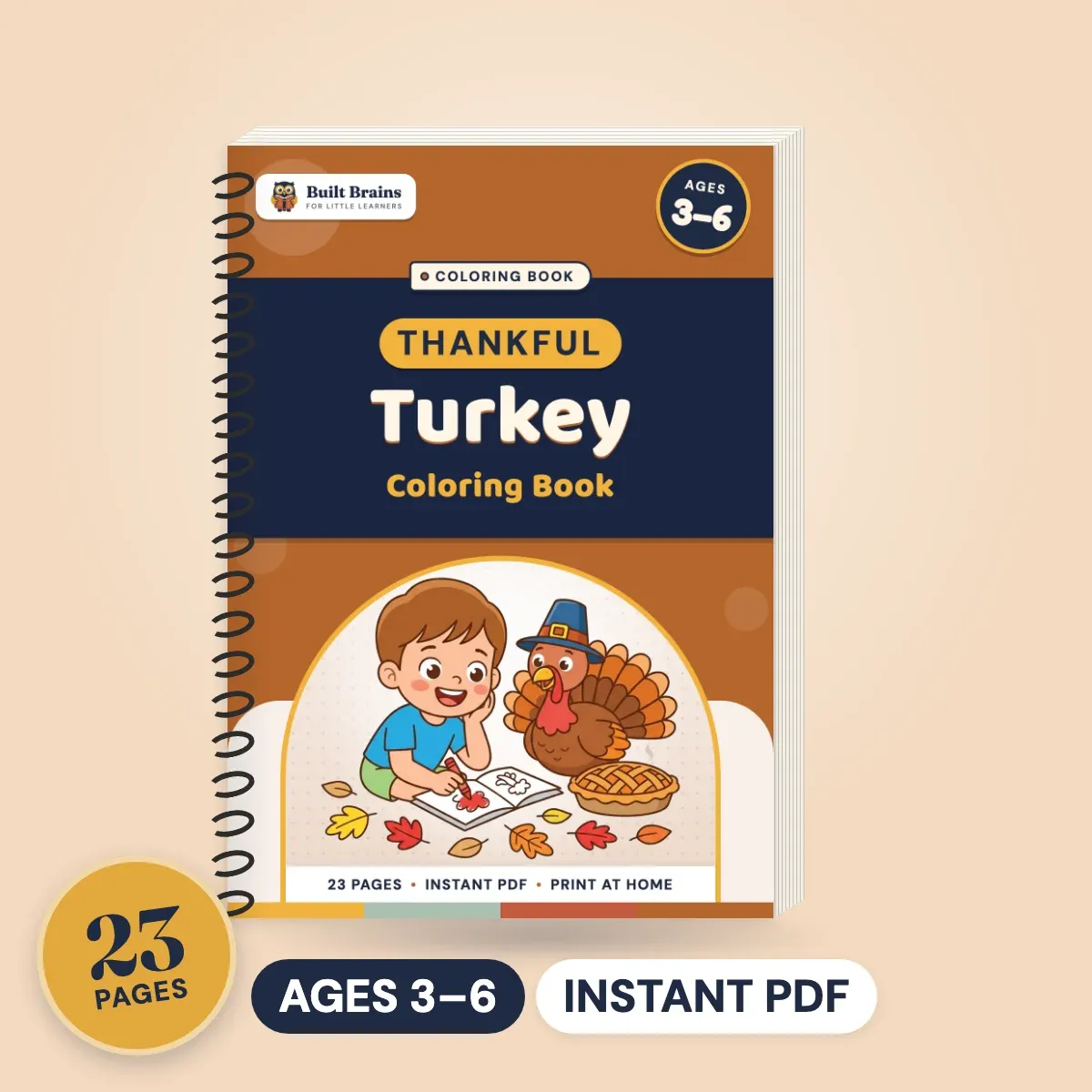 Thankful Turkey Coloring Book