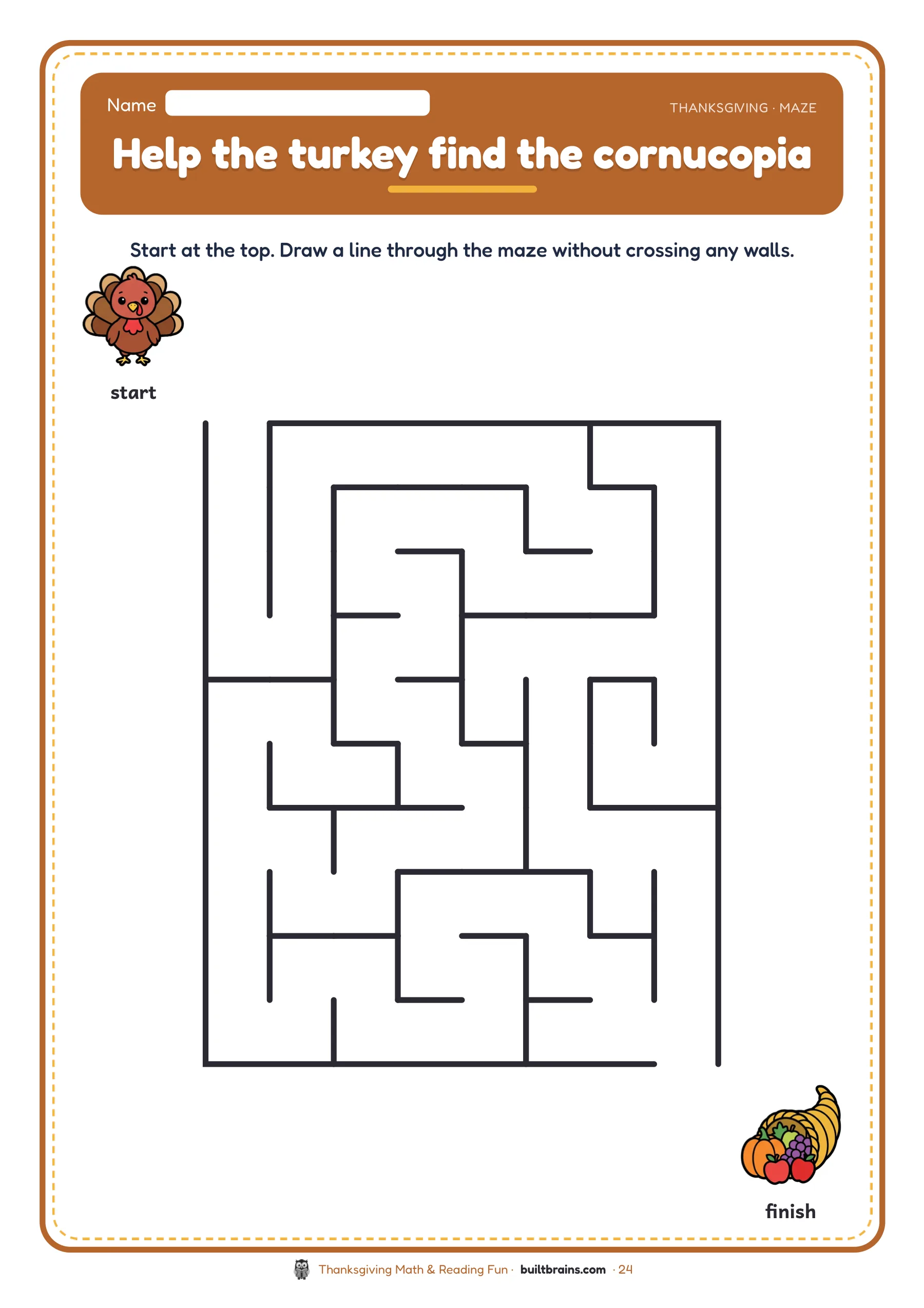 Thanksgiving Math & Reading Fun — page preview 8