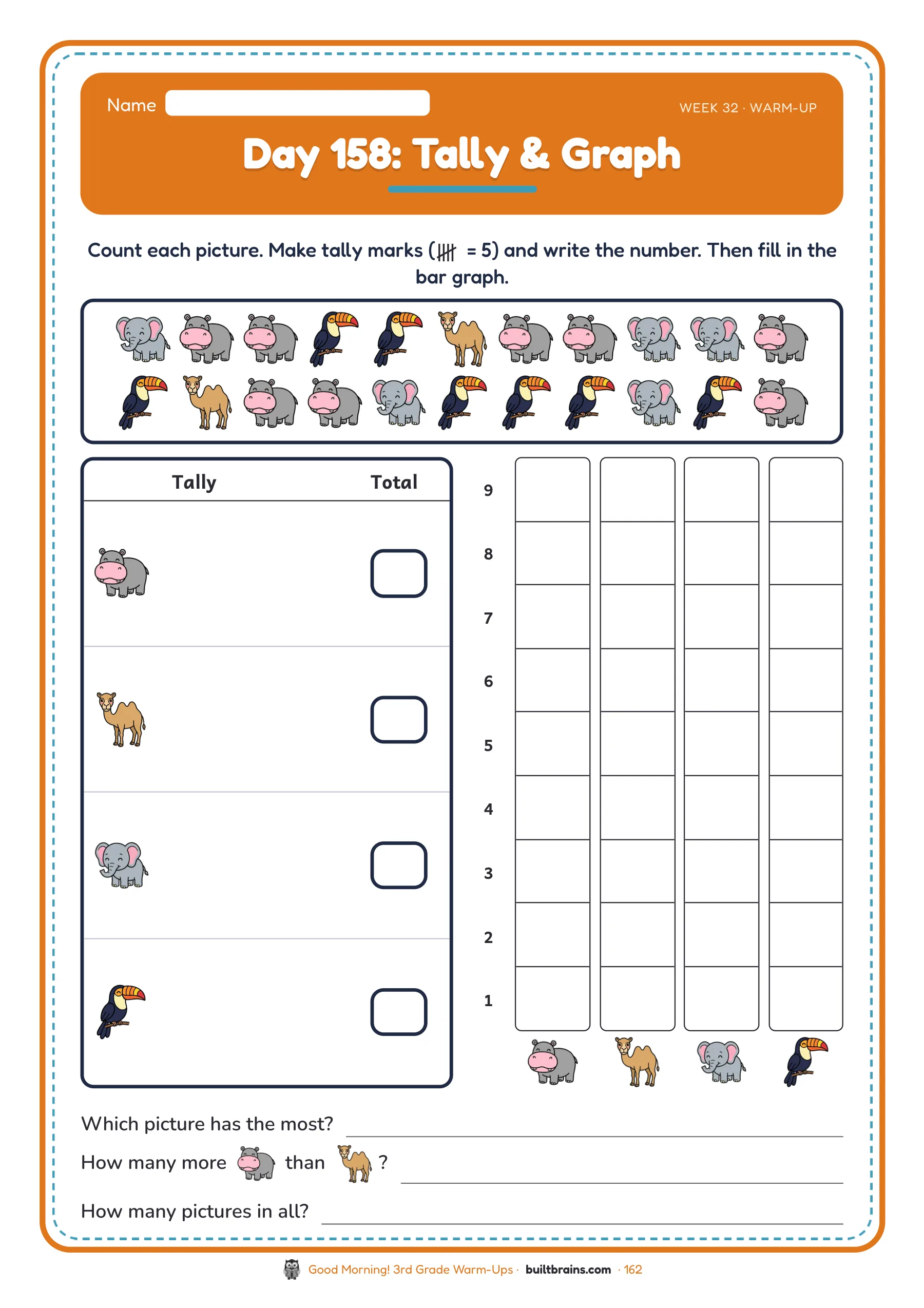 Good Morning! 3rd Grade Warm-Ups — page preview 8
