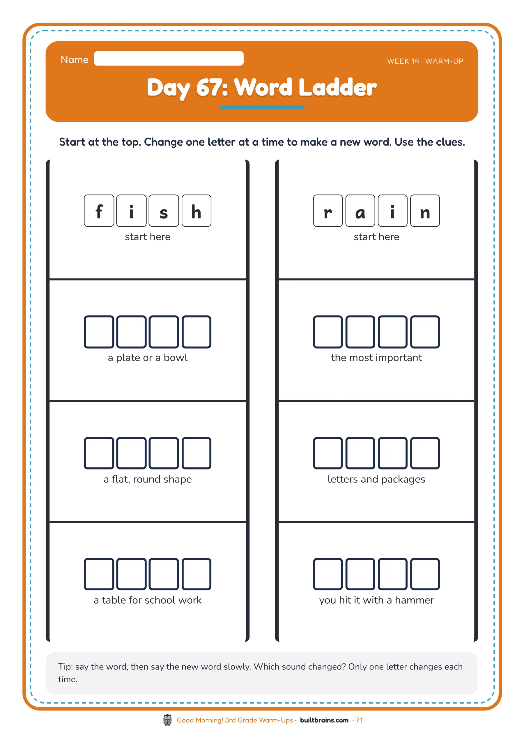 Good Morning! 3rd Grade Warm-Ups — page preview 4